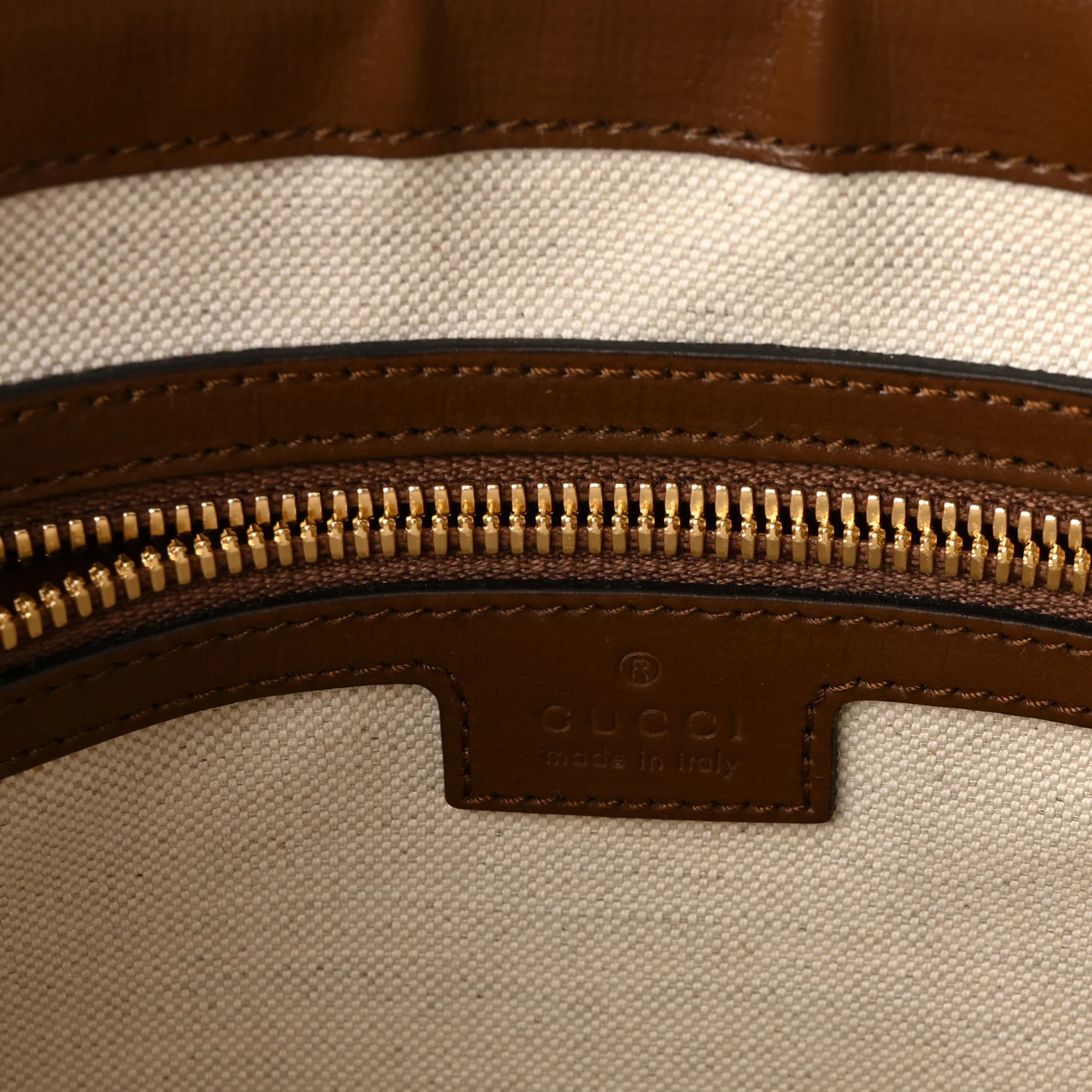 GG Supreme Monogram Azalea Calfskin Retro Interlocking G Wristlet Messenger Bag Beige Ebony Brown Sugar - Image 6