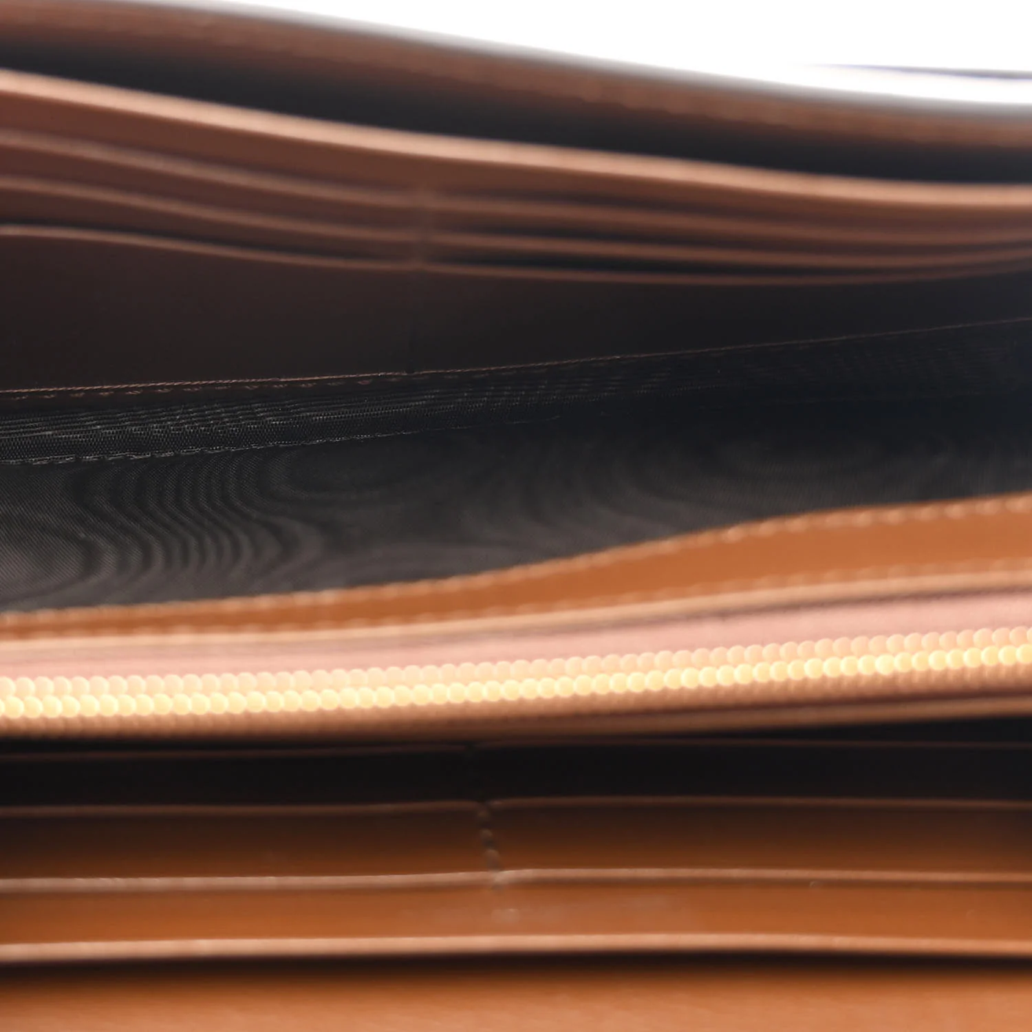 GG Supreme Monogram Azalea Calfskin Web Jackie 1961 Chain Wallet Beige Ebony Brown Sugar - Image 5