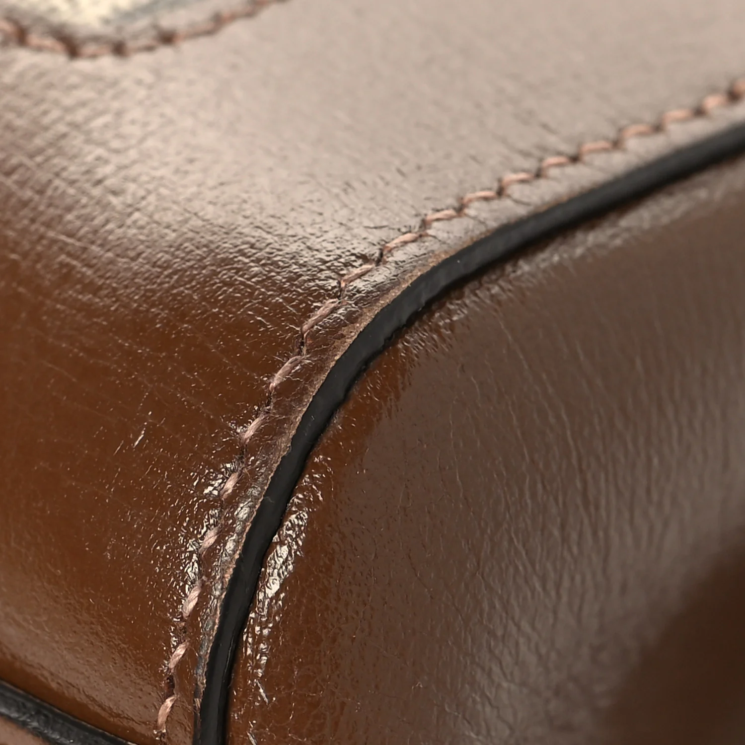 GG Supreme Monogram Azalea Calfskin Web Medium Jackie 1961 Tote Beige Ebony Brown Sugar - Image 12