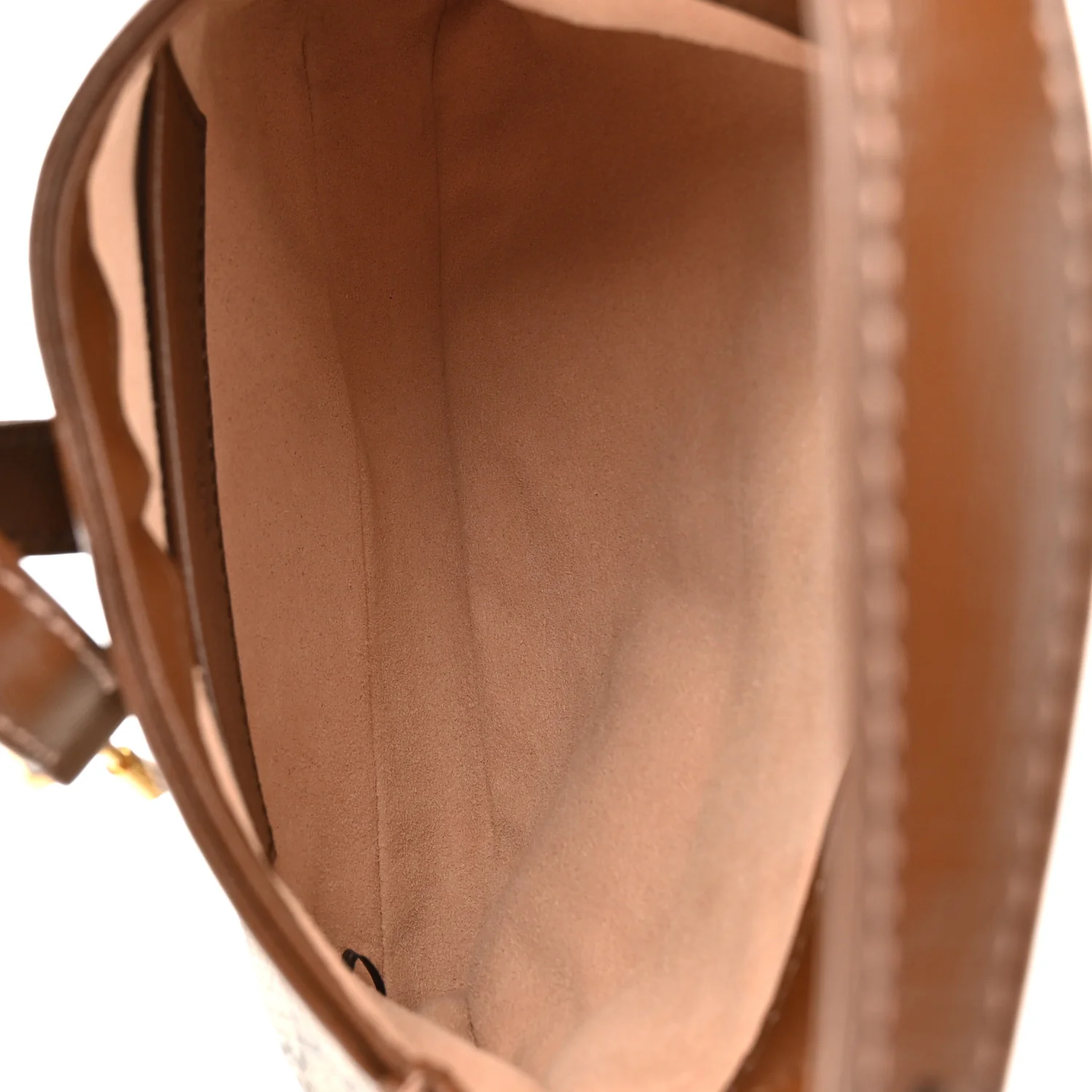 GG Supreme Monogram Azalea Calfskin Web Mini Jackie 1961 Hobo Beige Ebony Brown Sugar - Image 5