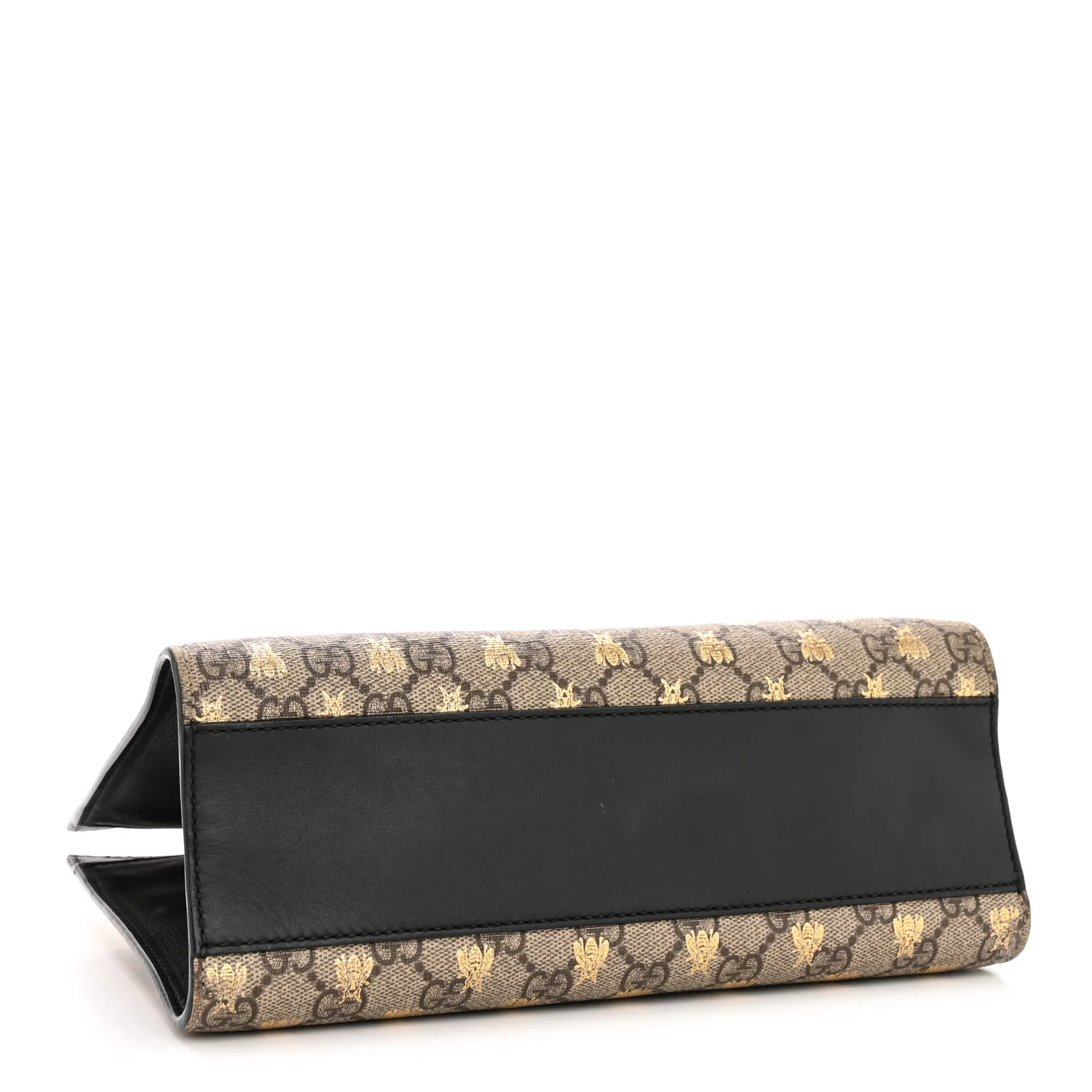 GG Supreme Monogram Bees Small Padlock Tote Beige Oro Black - Image 4