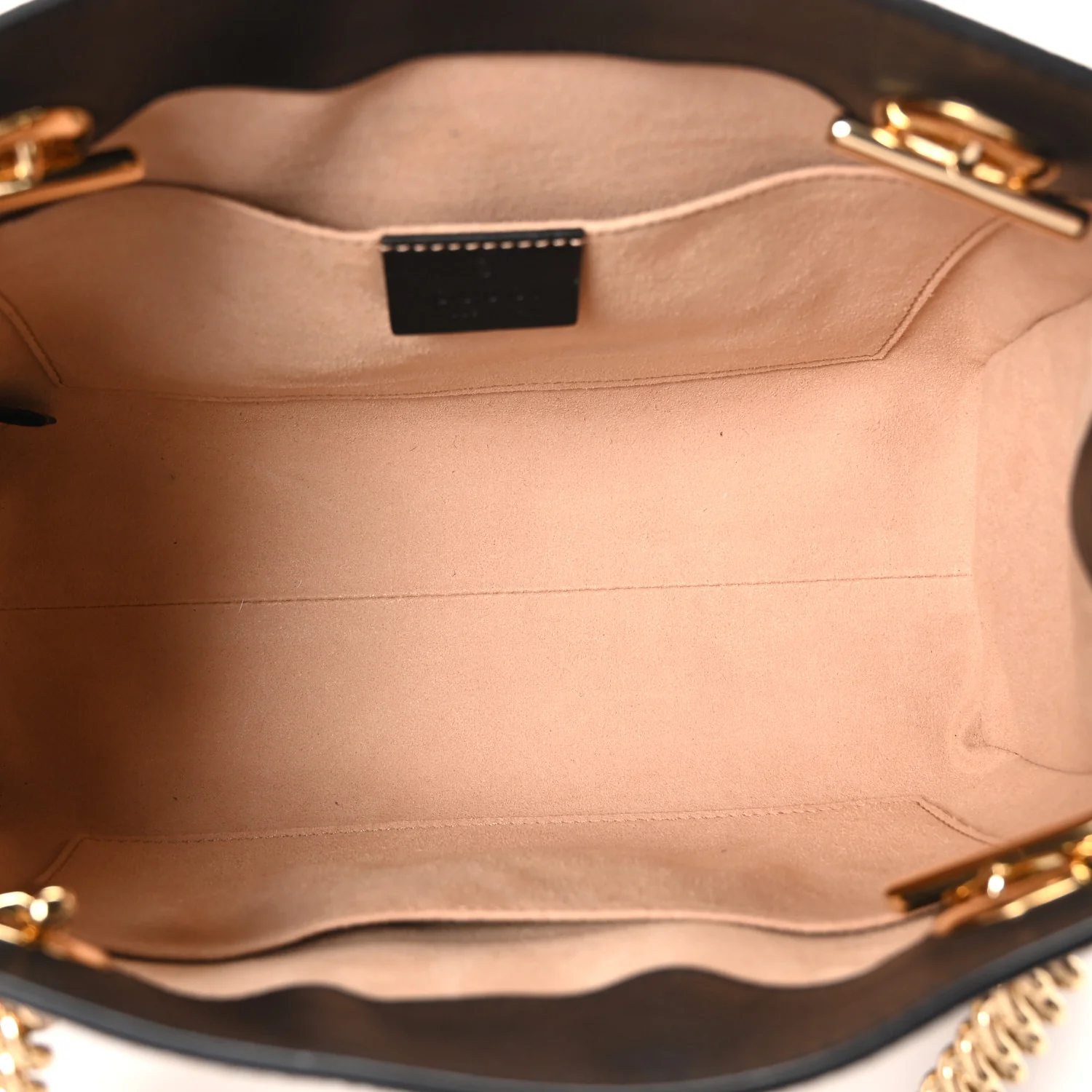 GG Supreme Monogram Bees Small Padlock Tote Beige Oro Black - Image 5