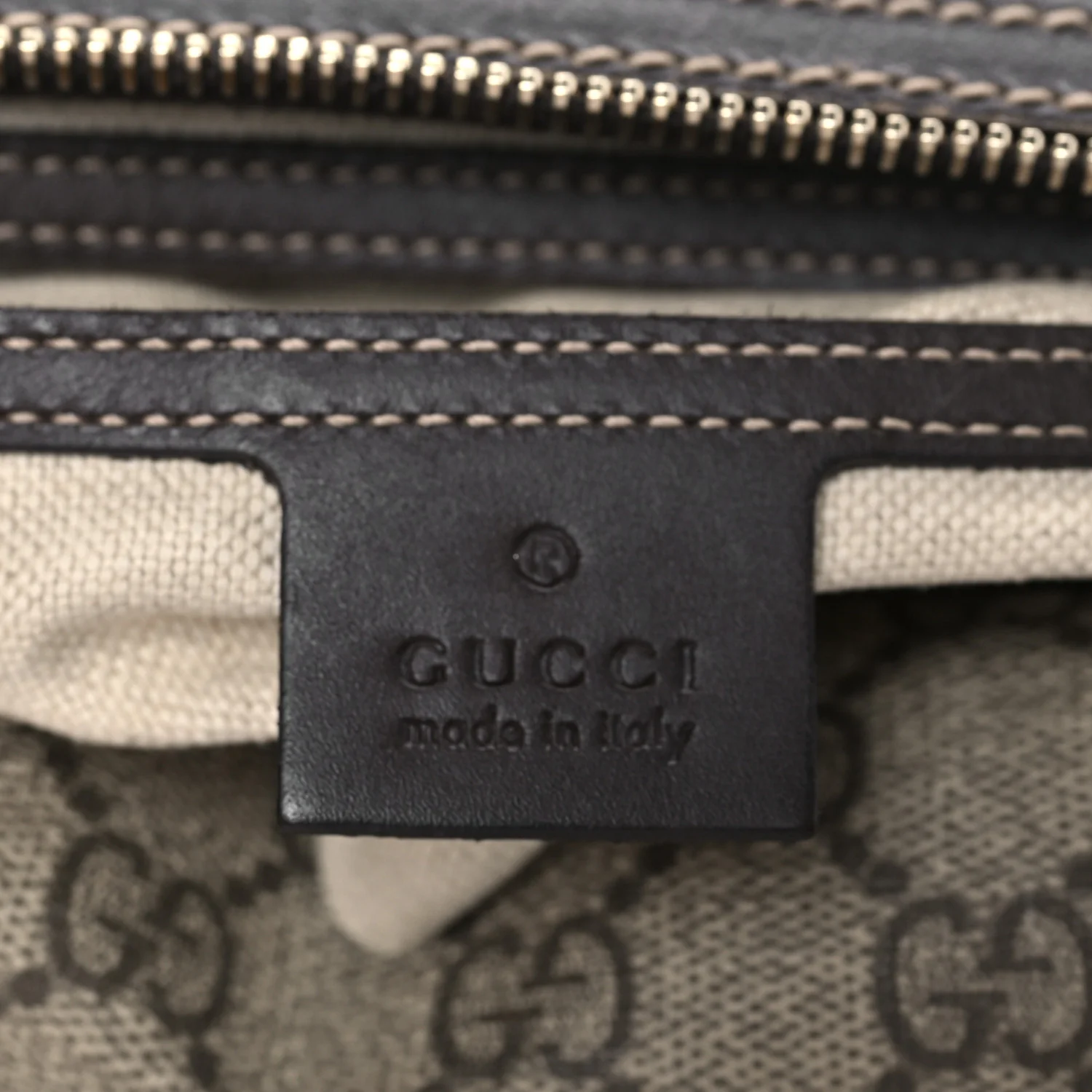 GG Supreme Monogram Belt Bag Dark Brown - Image 6