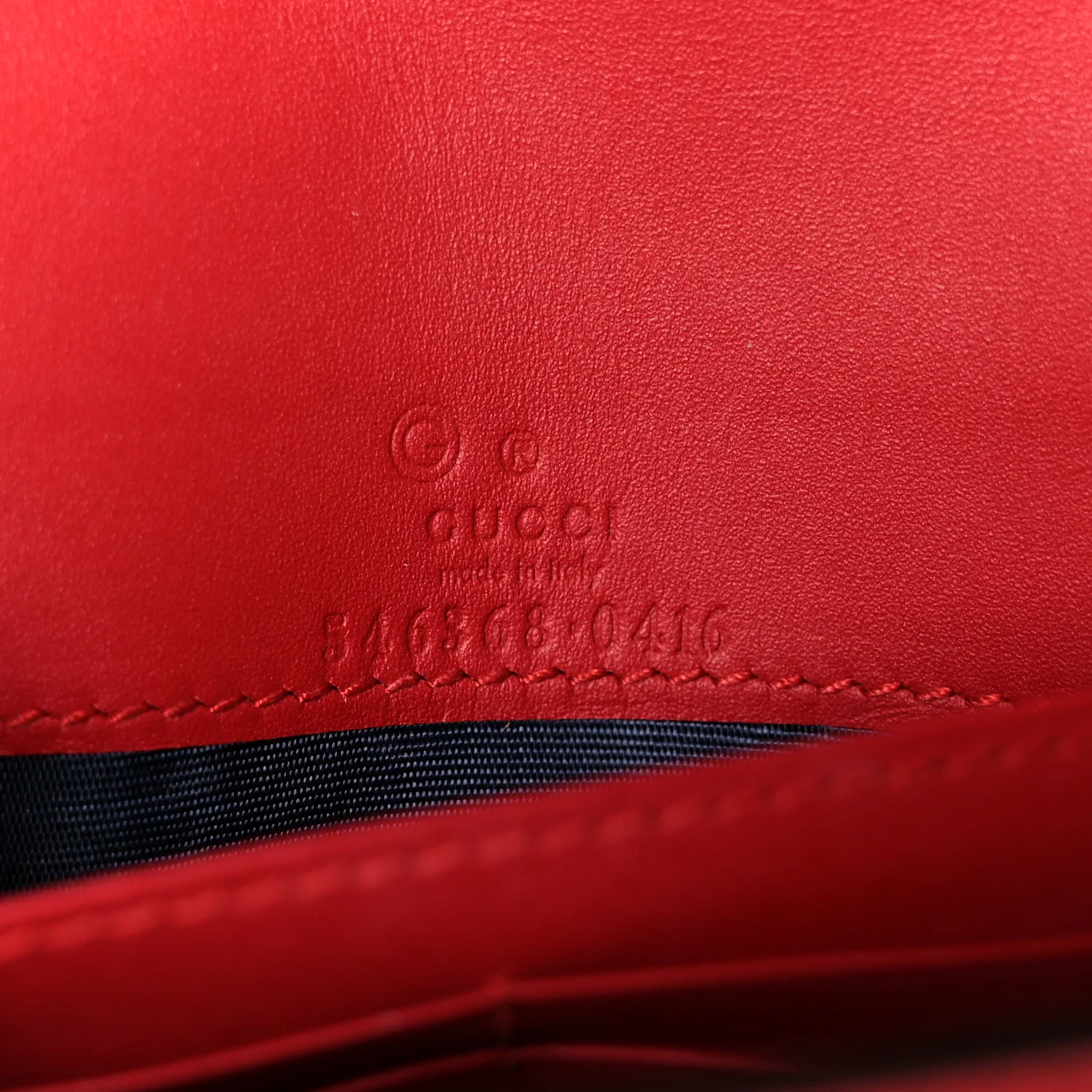 GG Supreme Monogram Blooms Chain Wallet Blue - Image 6