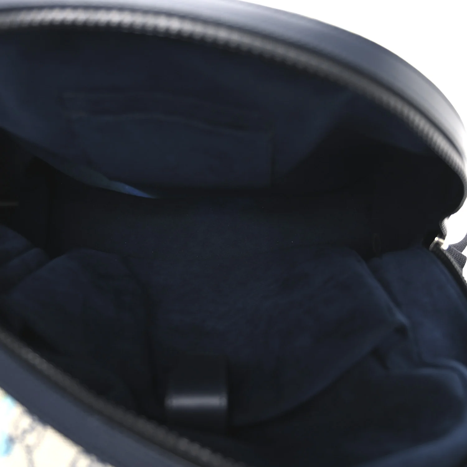 GG Supreme Monogram Blooms Medium Day Backpack Beige Blue Navy - Image 5