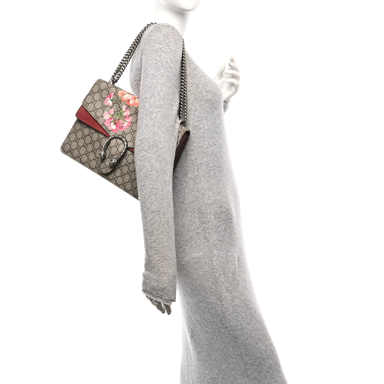 GG Supreme Monogram Blooms Medium Dionysus Shoulder Bag Beige Multicolor Dry Rose - Image 2