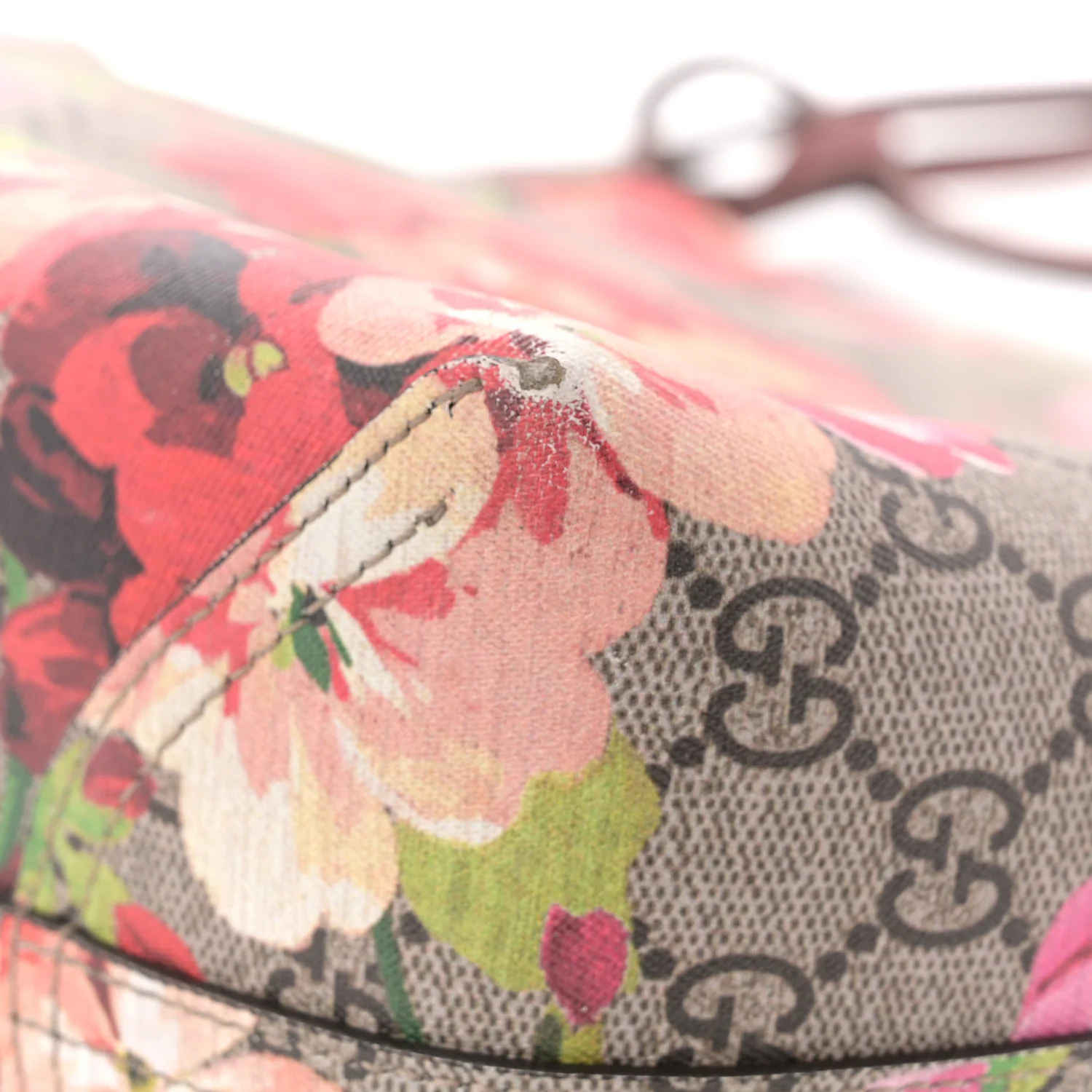 GG Supreme Monogram Blooms Medium Reversible Tote Beige Multicolor Dry Rose - Image 10