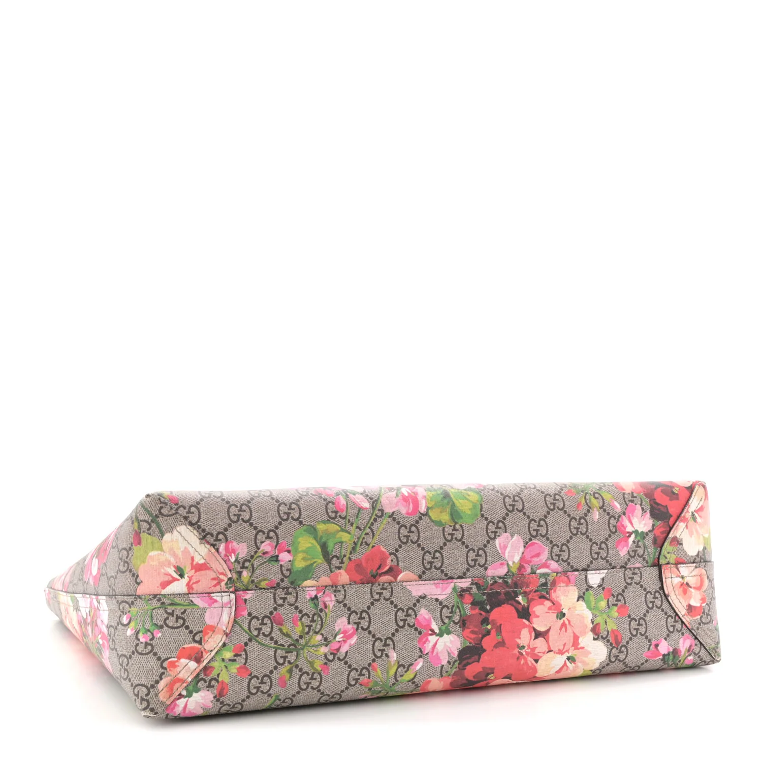 GG Supreme Monogram Blooms Medium Reversible Tote Beige Multicolor Dry Rose - Image 4
