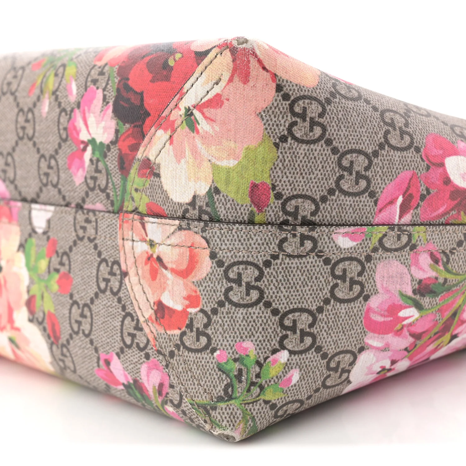 GG Supreme Monogram Blooms Medium Reversible Tote Beige Multicolor Dry Rose - Image 9