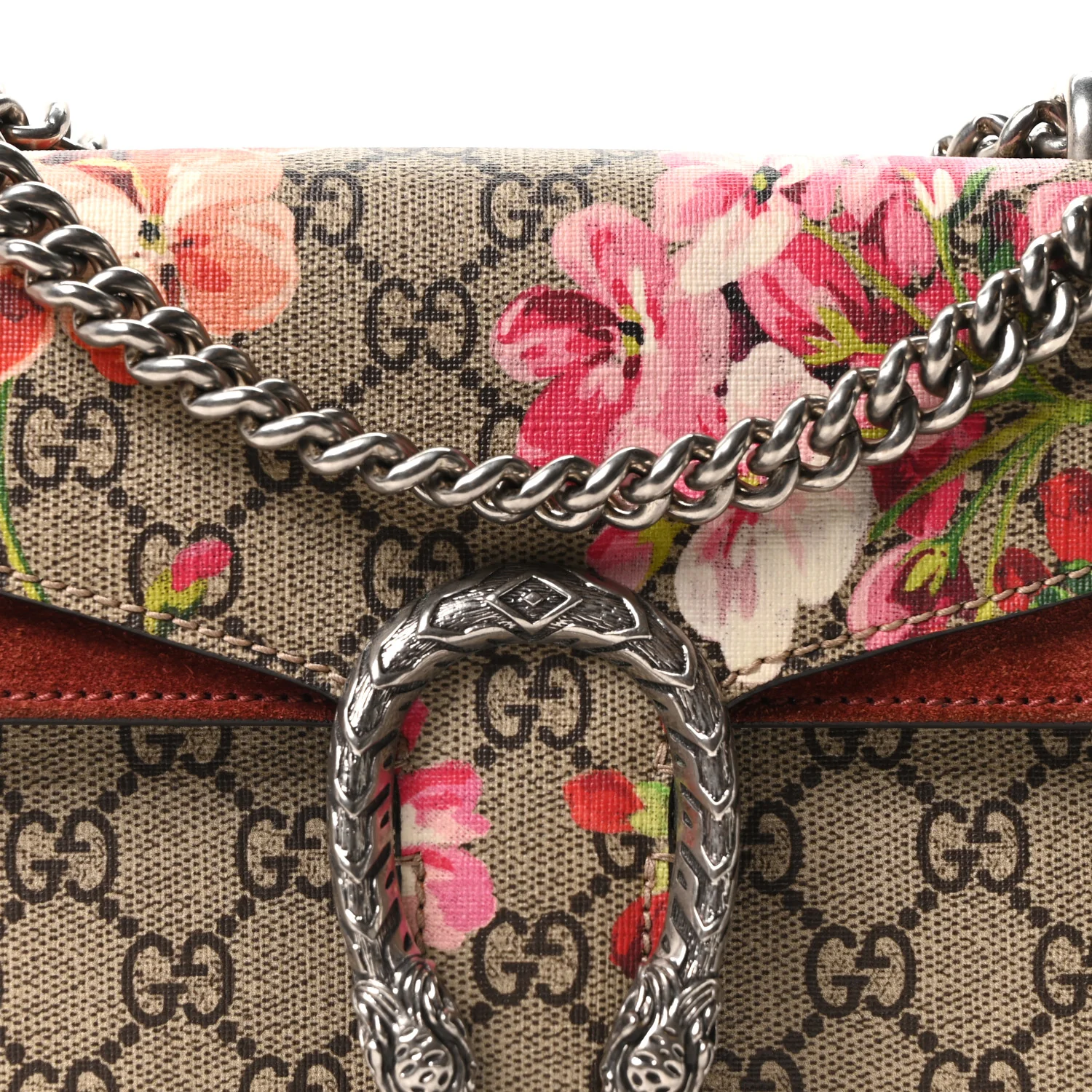 GG Supreme Monogram Blooms Mini Dionysus Shoulder Bag Beige Multicolor Dry Rose - Image 8