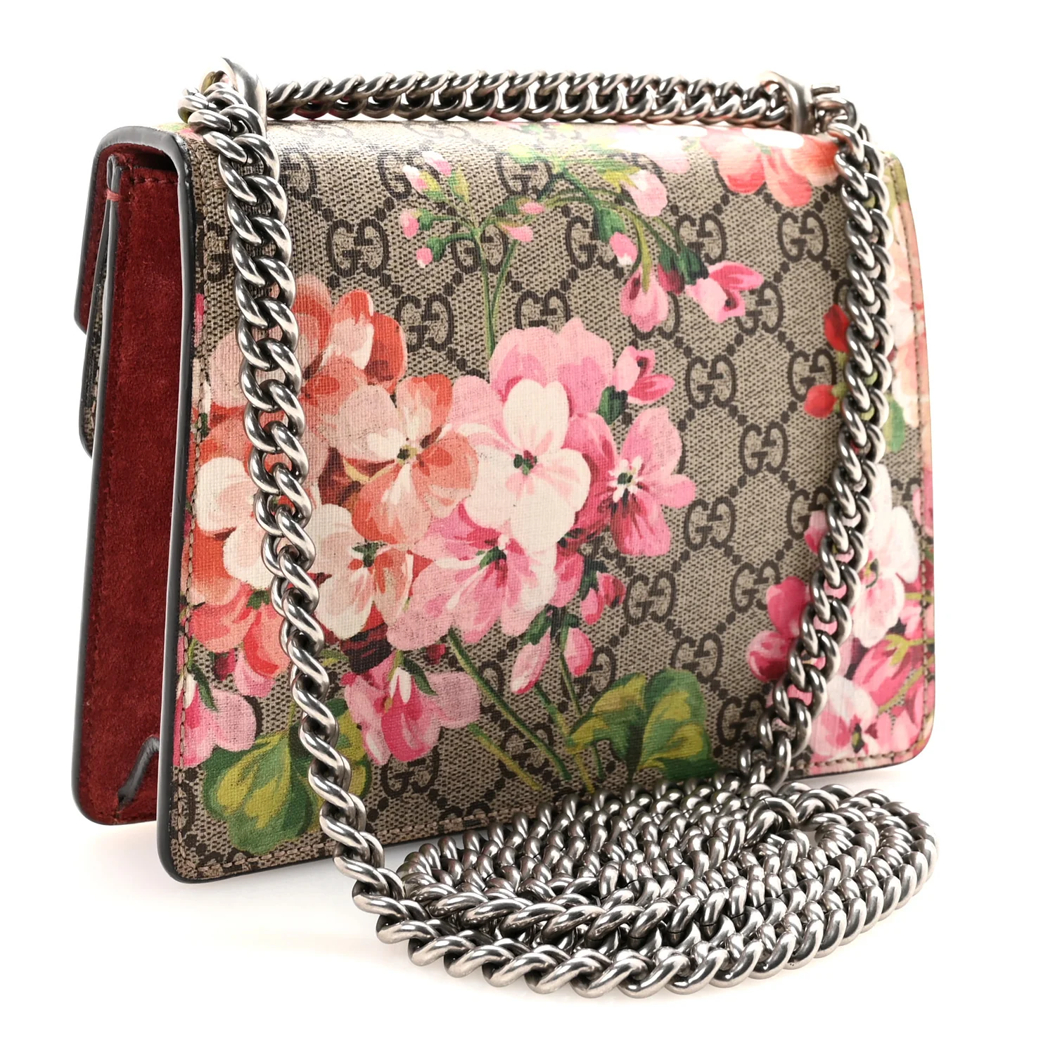 GG Supreme Monogram Blooms Mini Dionysus Shoulder Bag Beige Multicolor Dry Rose - Image 3