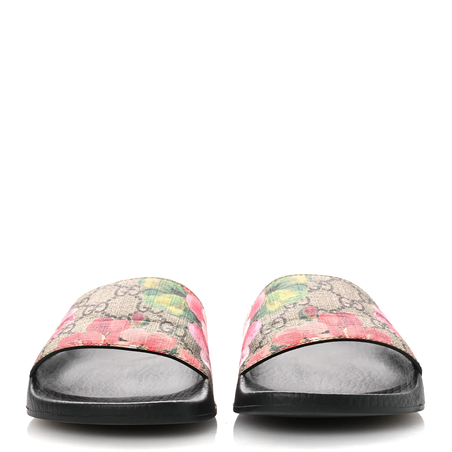 GG Supreme Monogram Blooms Slide Sandals 36 Beige Multicolor - Image 3
