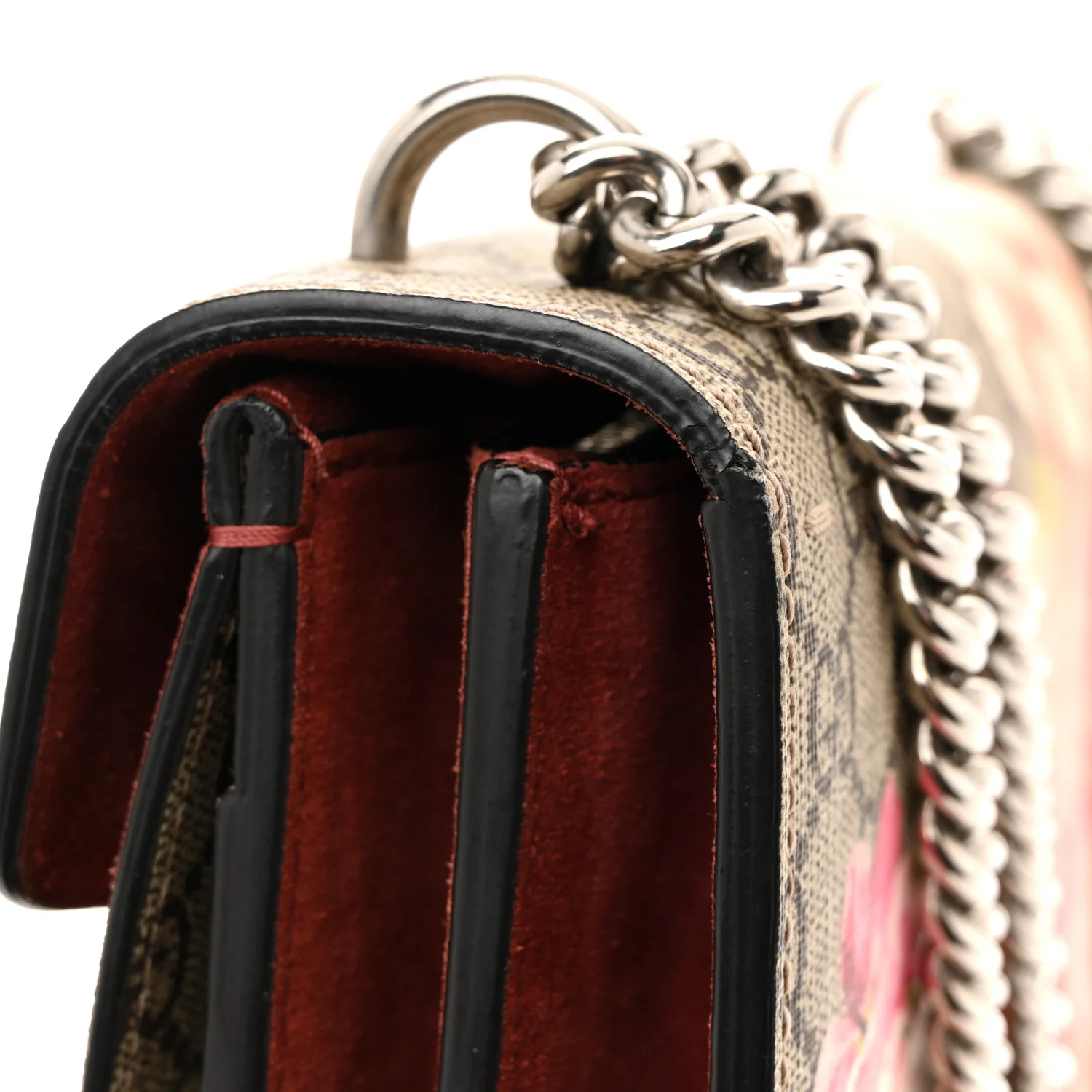 GG Supreme Monogram Blooms Small Dionysus Shoulder Bag Beige Multicolor Dry Rose - Image 12