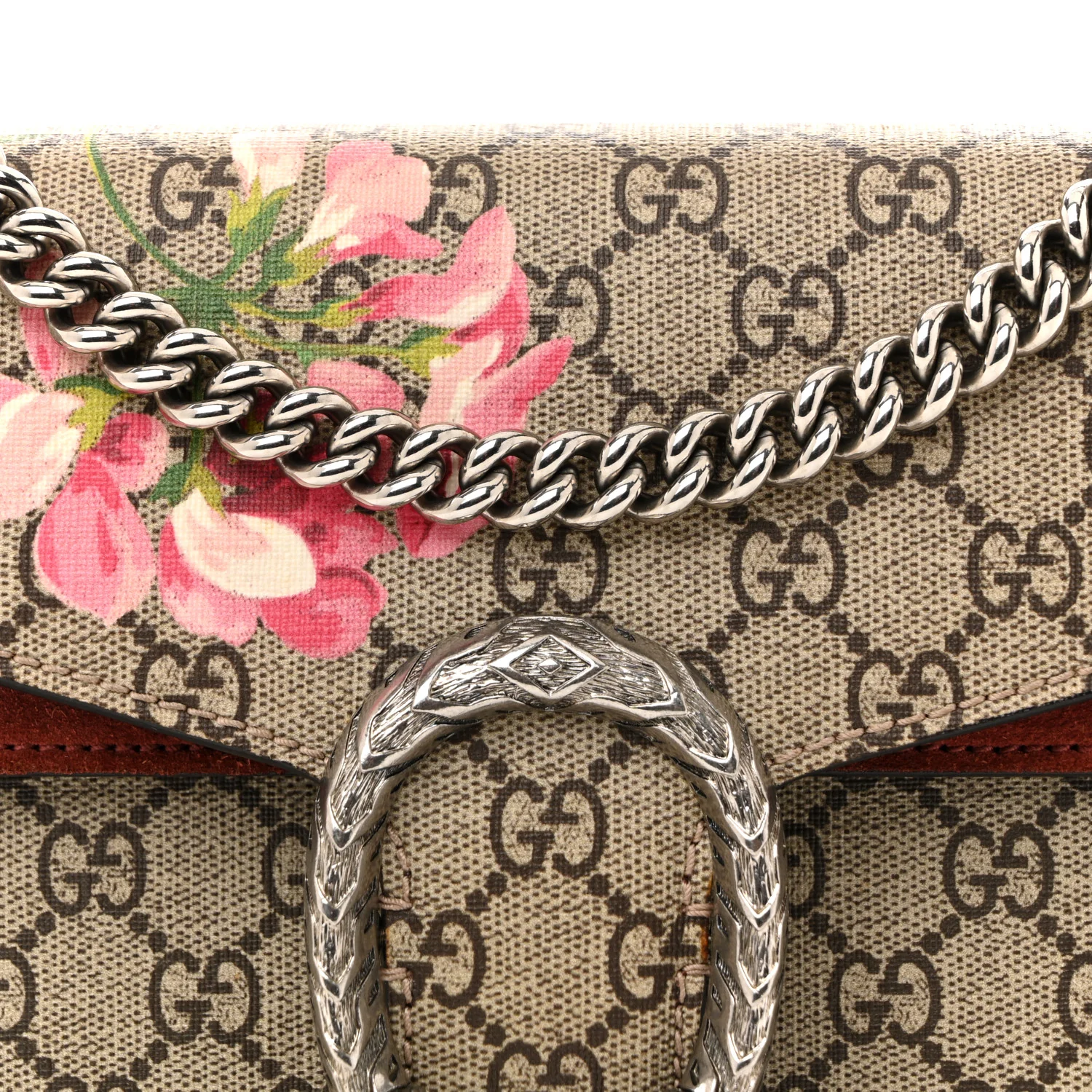 GG Supreme Monogram Blooms Small Dionysus Shoulder Bag Beige Multicolor Dry Rose - Image 8