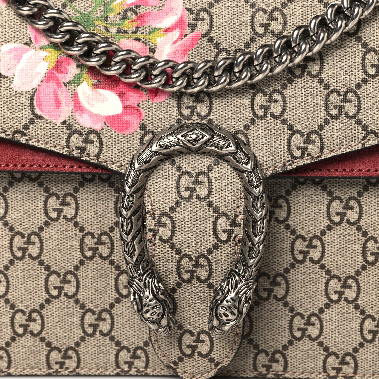GG Supreme Monogram Blooms Small Dionysus Shoulder Bag Beige Multicolor Dry Rose - Image 8