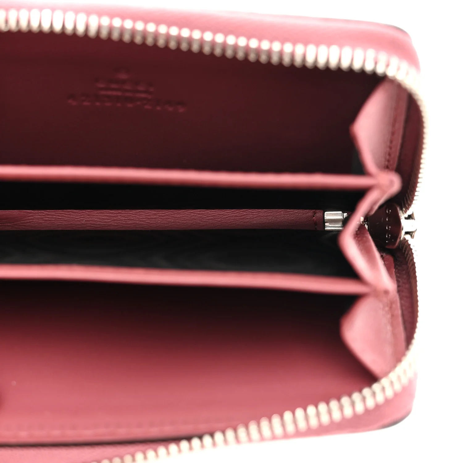 GG Supreme Monogram Blooms Zip Around Card Case Wallet Beige Multicolor Dry Rose - Image 5