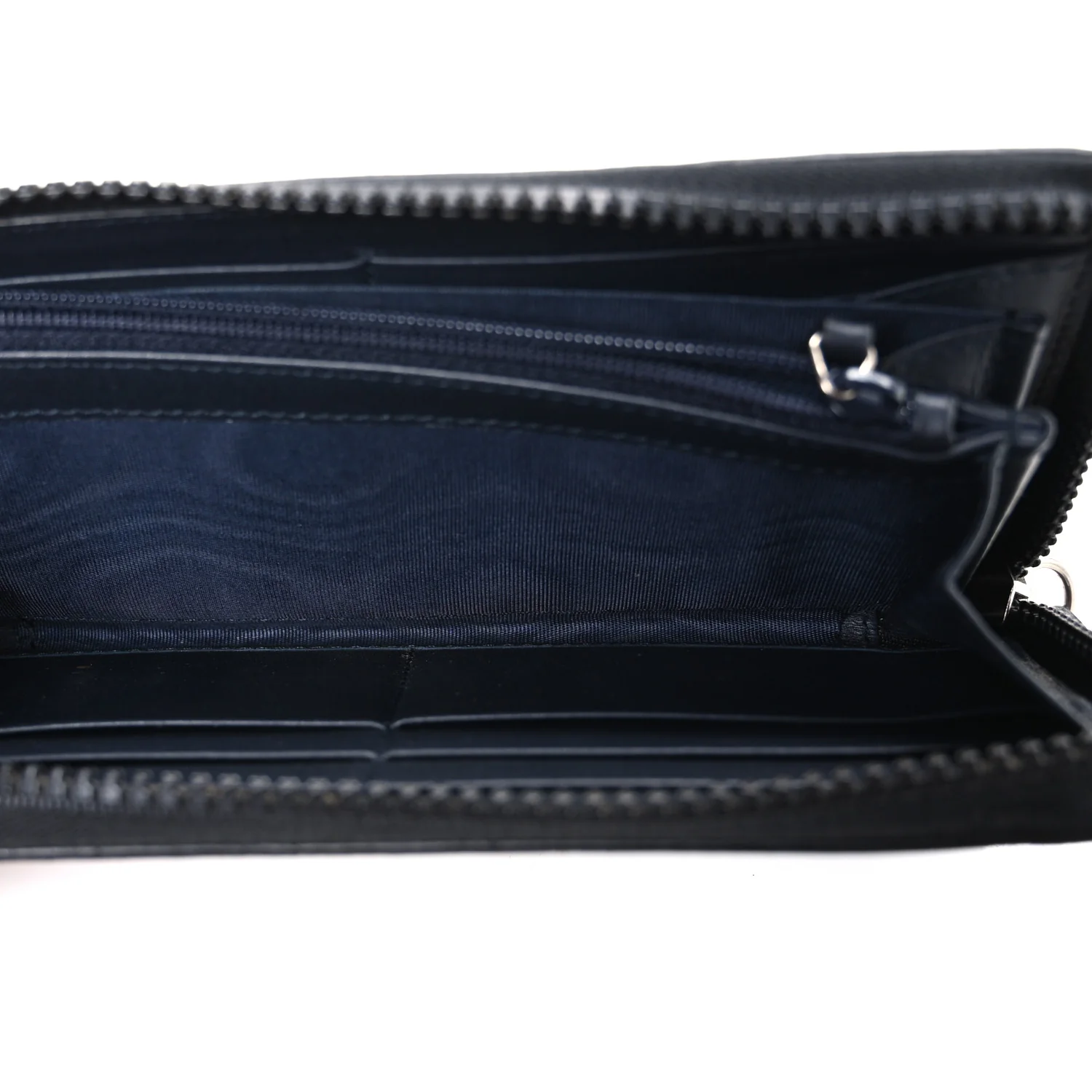 GG Supreme Monogram Blooms Zip Around Wallet Blue - Image 5