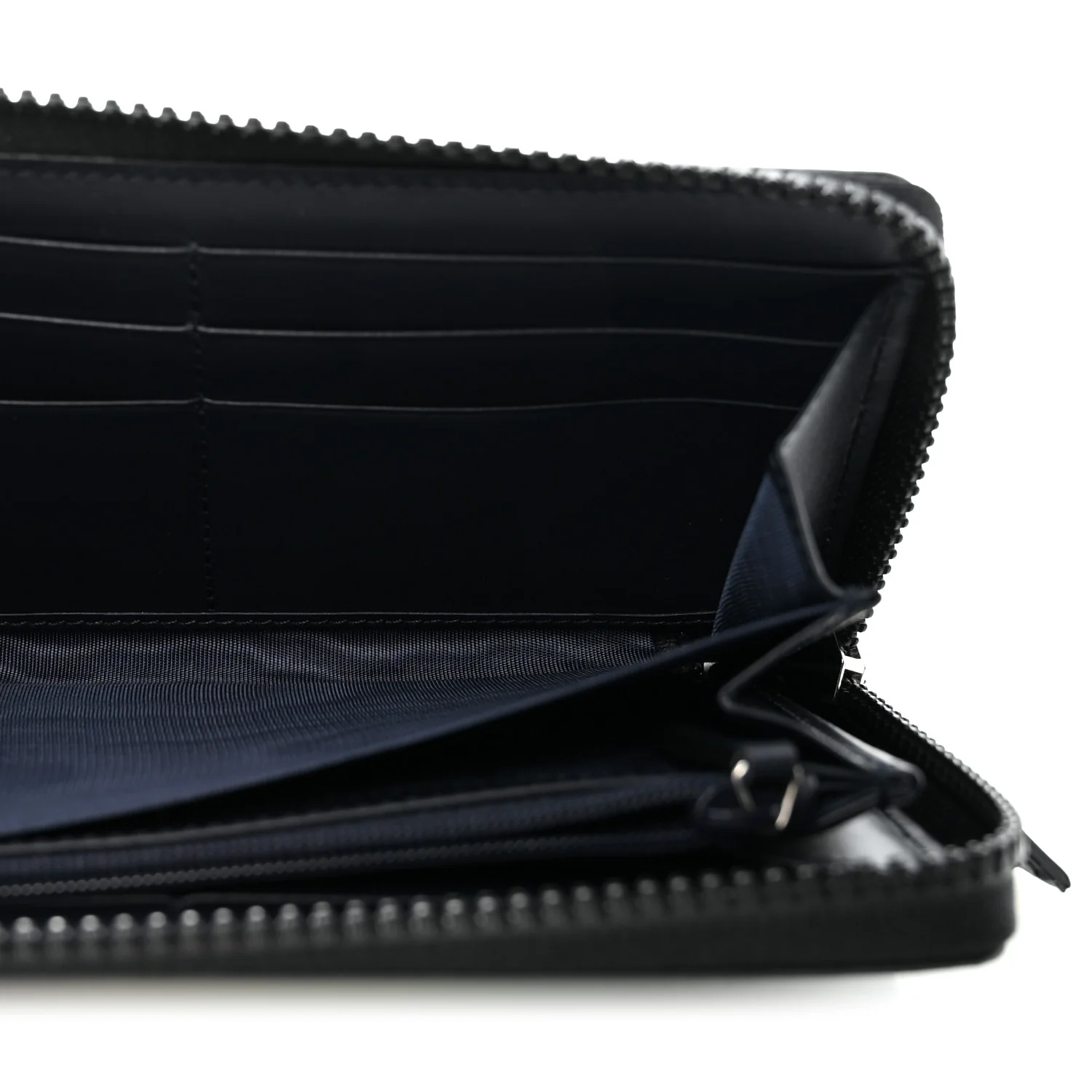 GG Supreme Monogram Blooms Zip Around Wallet Blue - Image 10
