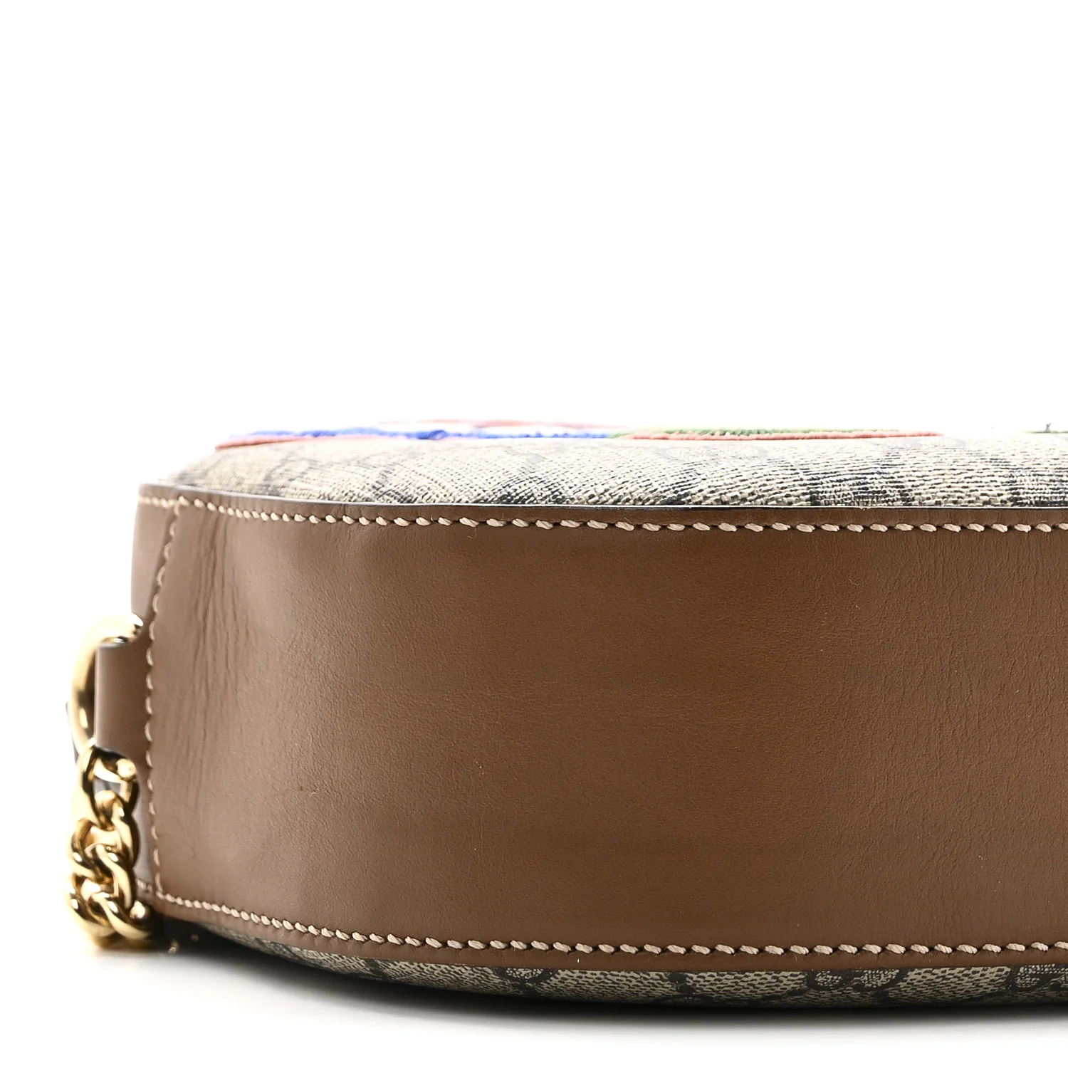 GG Supreme Monogram Butterfly Embroidered Mini Chain Shoulder Bag Beige Tuscany - Image 10