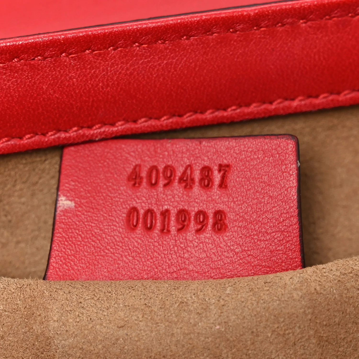 GG Supreme Monogram Calfskin Small Padlock Shoulder Bag Beige Hibiscus Red New Rosette - Image 7