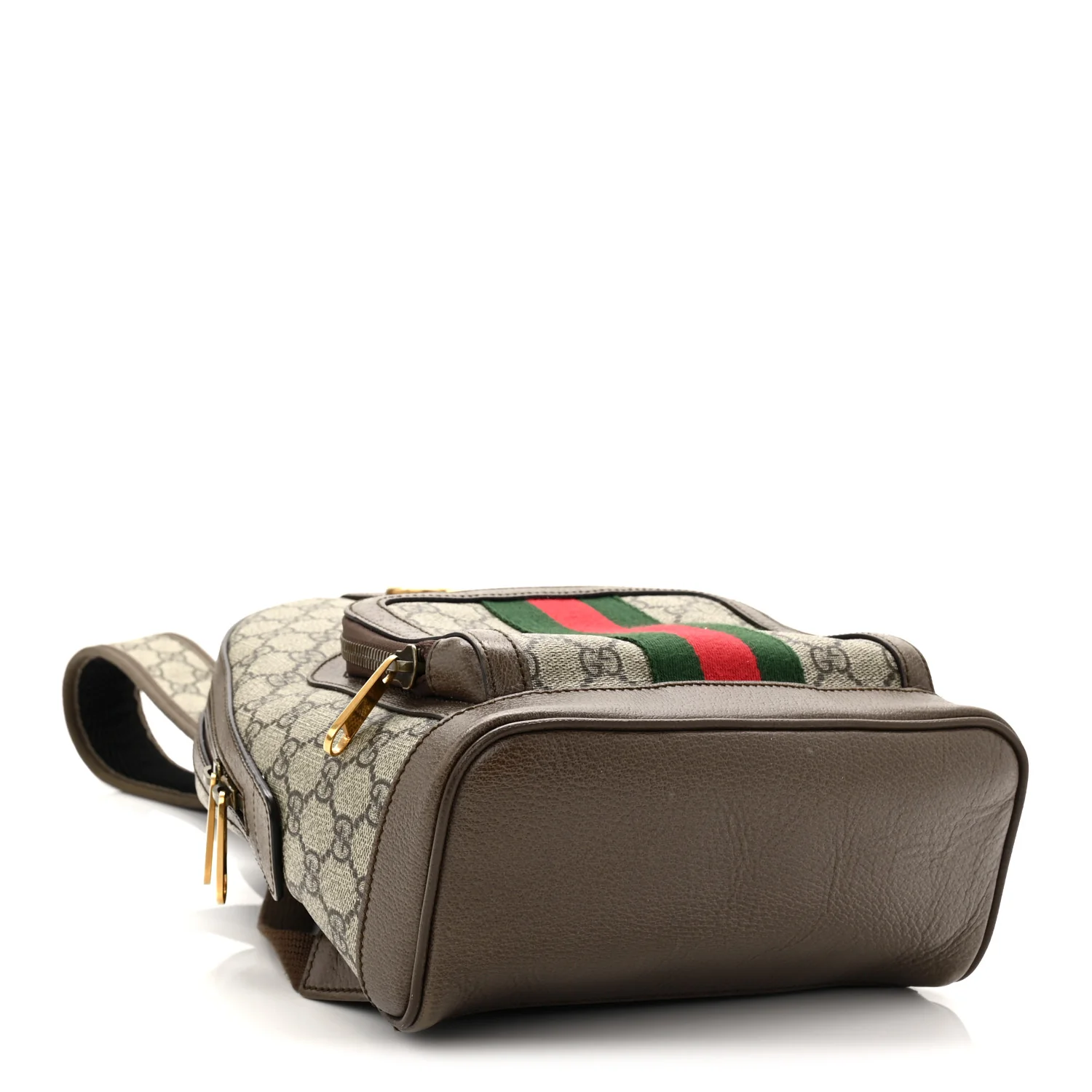 GG Supreme Monogram Calfskin Web Small Ophidia Day Backpack Beige Ebony New Acero - Image 4