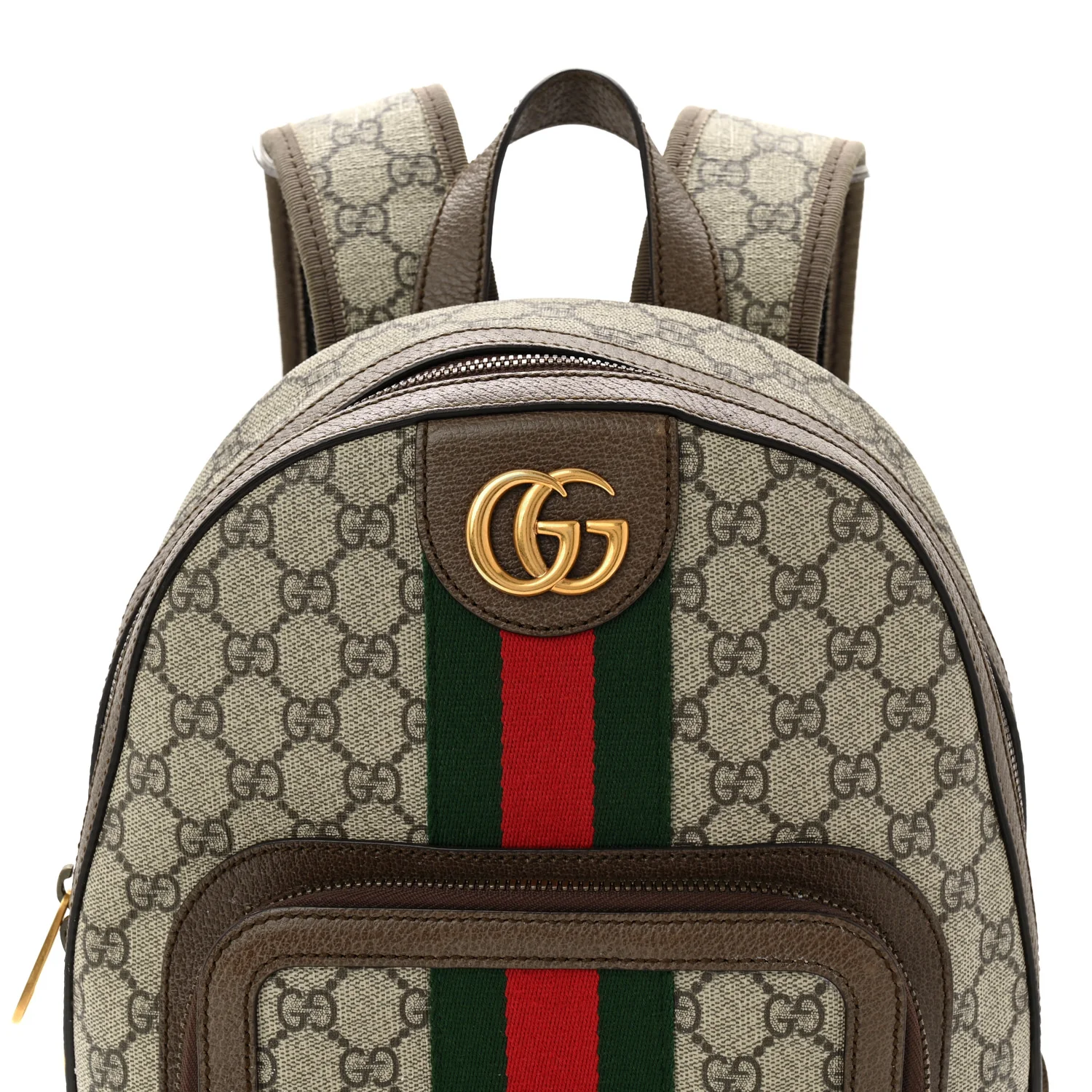 GG Supreme Monogram Calfskin Web Small Ophidia Day Backpack Beige Ebony New Acero - Image 8