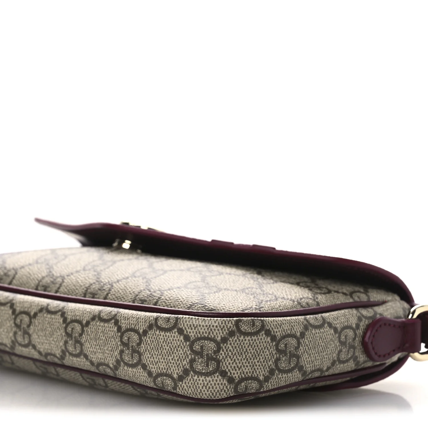 GG Supreme Monogram Cat Print Mini Shoulder Bag Beige Ebony Rosso - Image 10
