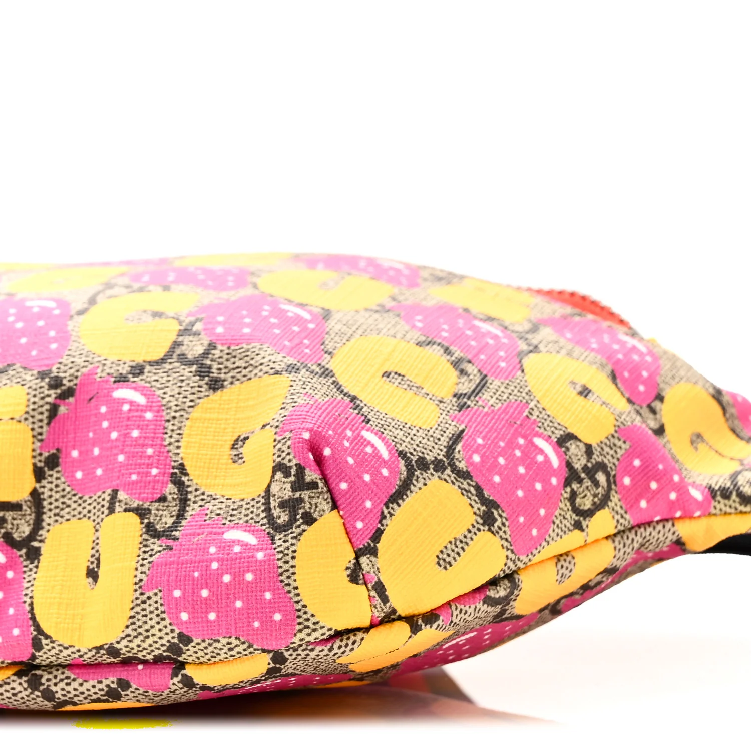 GG Supreme Monogram Childrens Strawberry Print Belt Bag Multicolor - Image 10