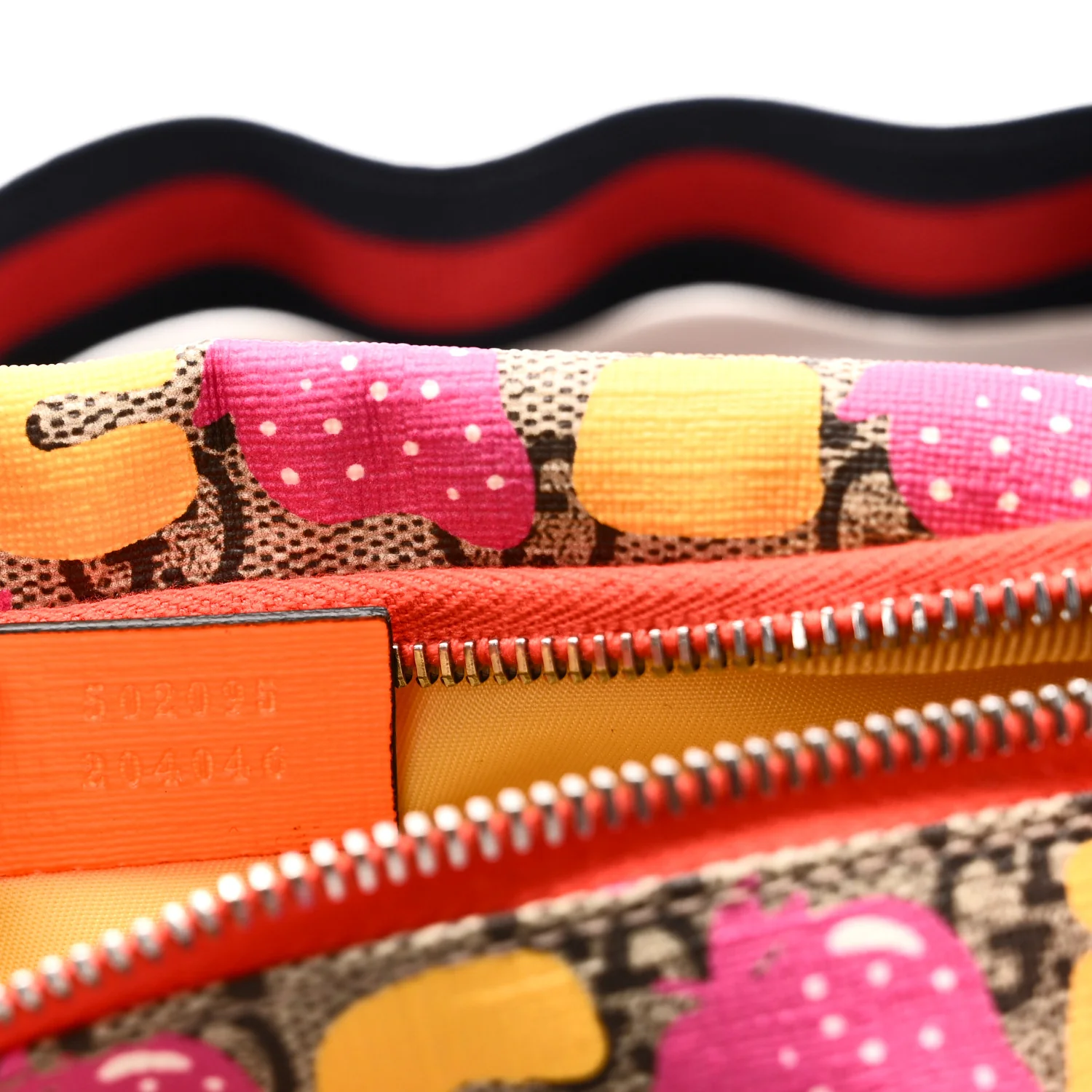 GG Supreme Monogram Childrens Strawberry Print Belt Bag Multicolor - Image 7