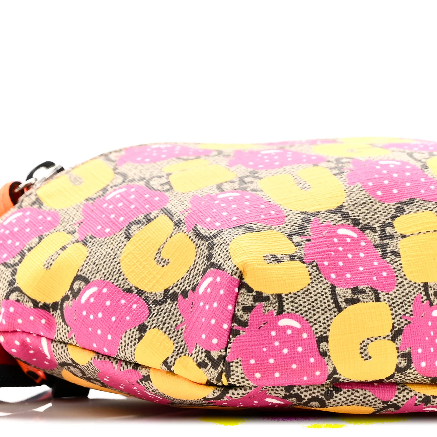 GG Supreme Monogram Childrens Strawberry Print Belt Bag Multicolor - Image 9