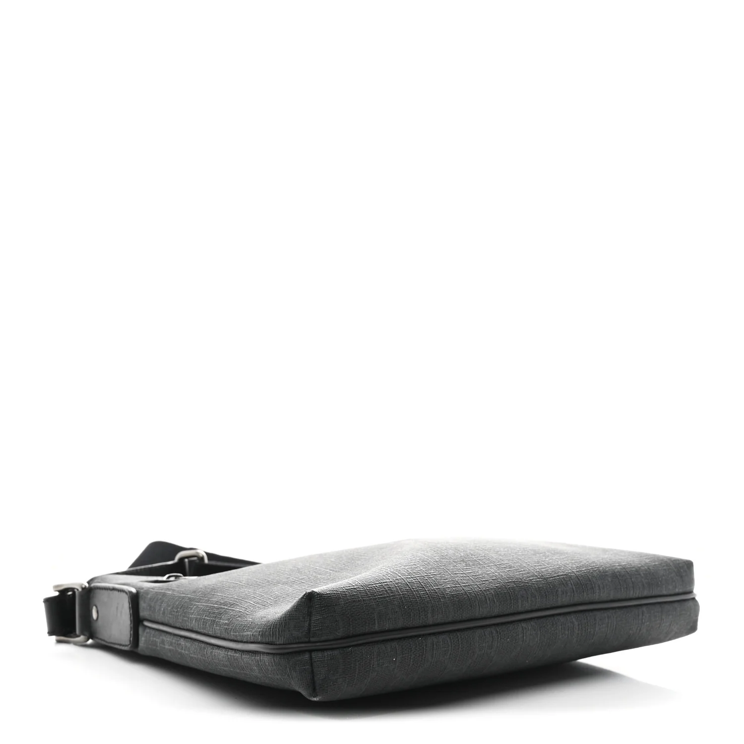 GG Supreme Monogram Crossbody Messenger Bag Black Grey - Image 4