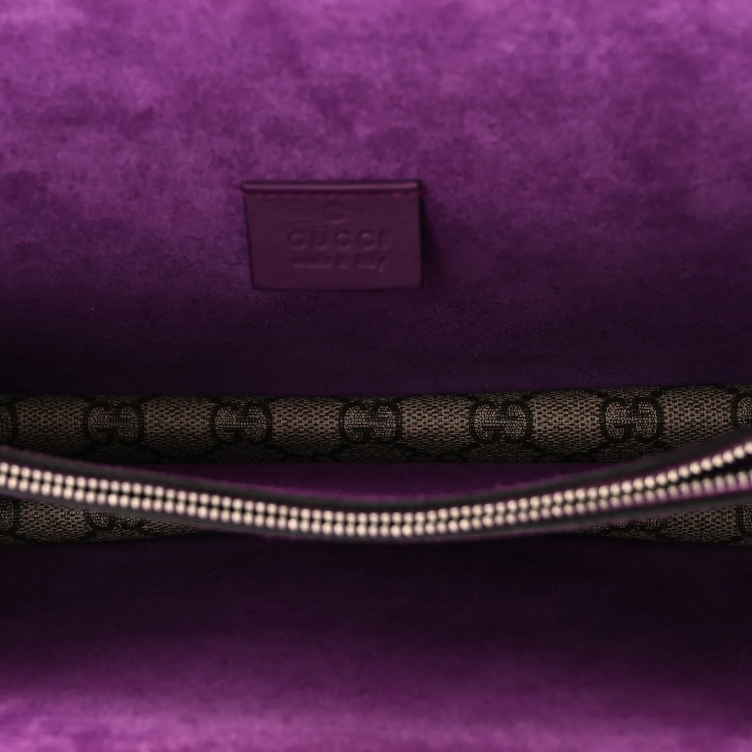 GG Supreme Monogram Embroidered Small Dionysus Shoulder Bag Purple - Image 5