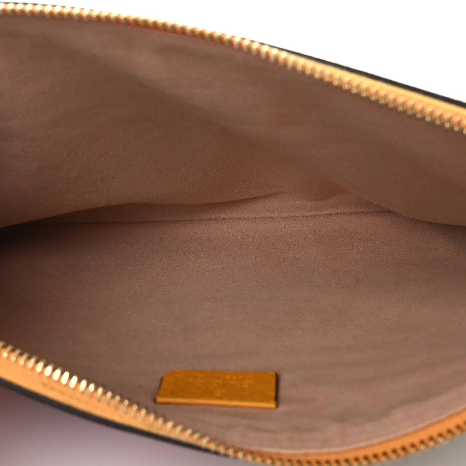 GG Supreme Monogram Flora Large Ophidia Pouch Clutch Beige Multicolor Crop - Image 5
