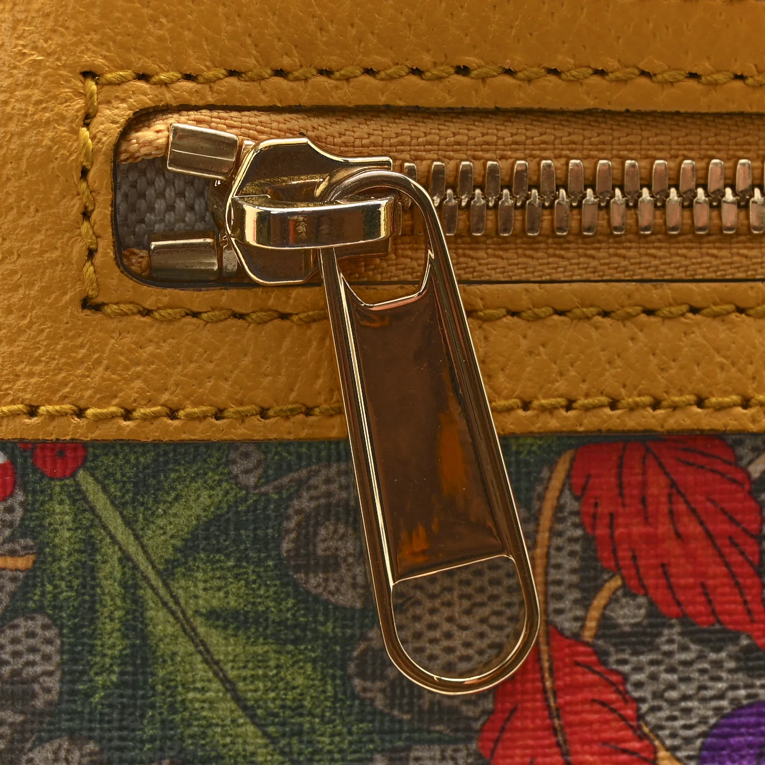 GG Supreme Monogram Flora Medium Ophidia Belt Bag Beige Multicolor Crop - Image 12