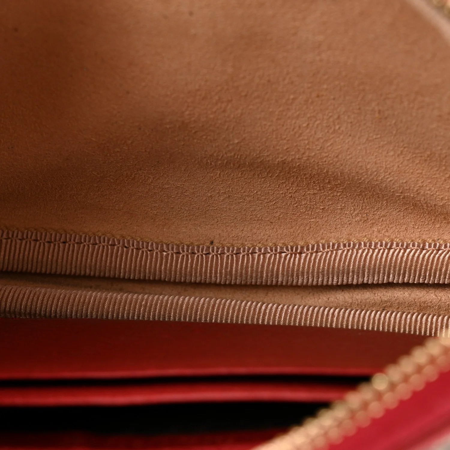 GG Supreme Monogram Flora Web Ophidia Wristlet Bag Red - Image 5