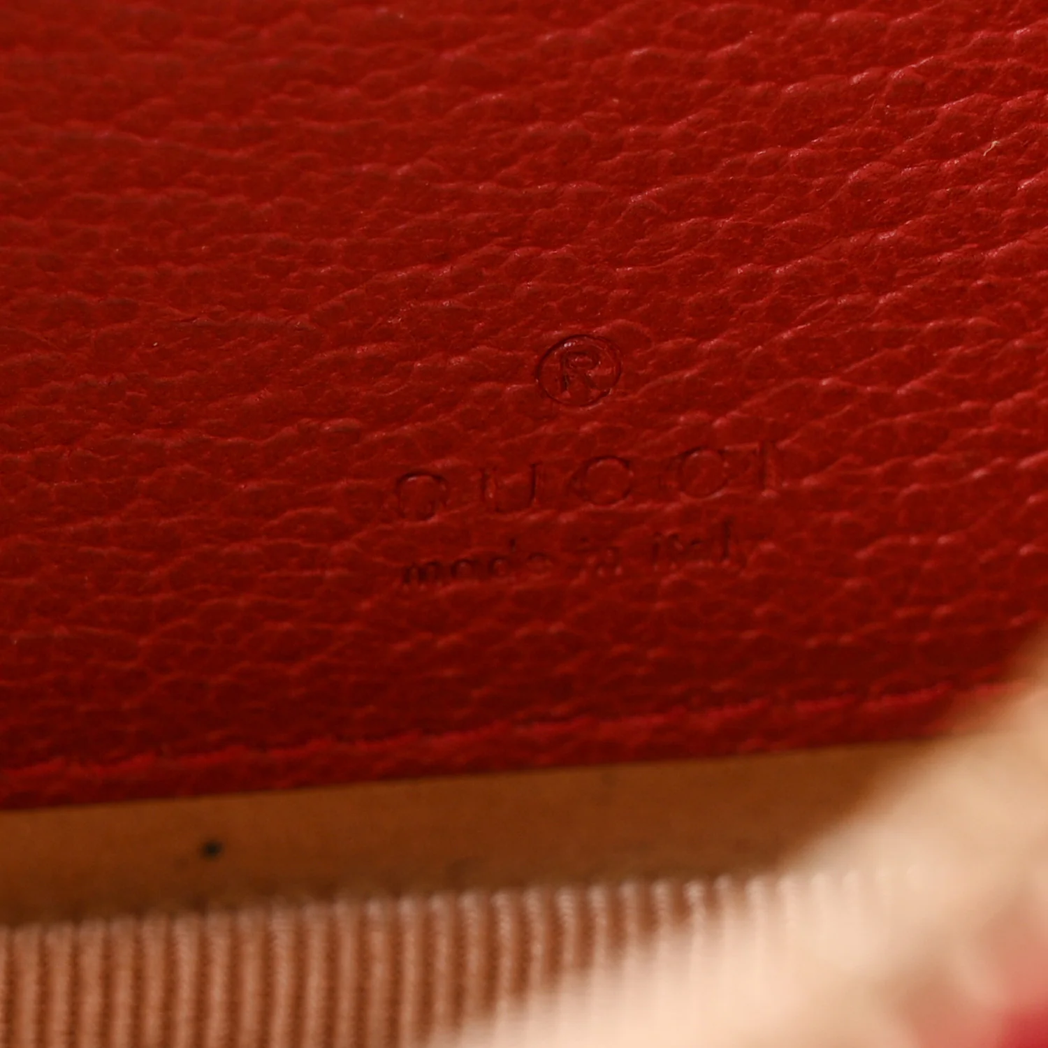 GG Supreme Monogram Flora Web Ophidia Wristlet Bag Red - Image 6