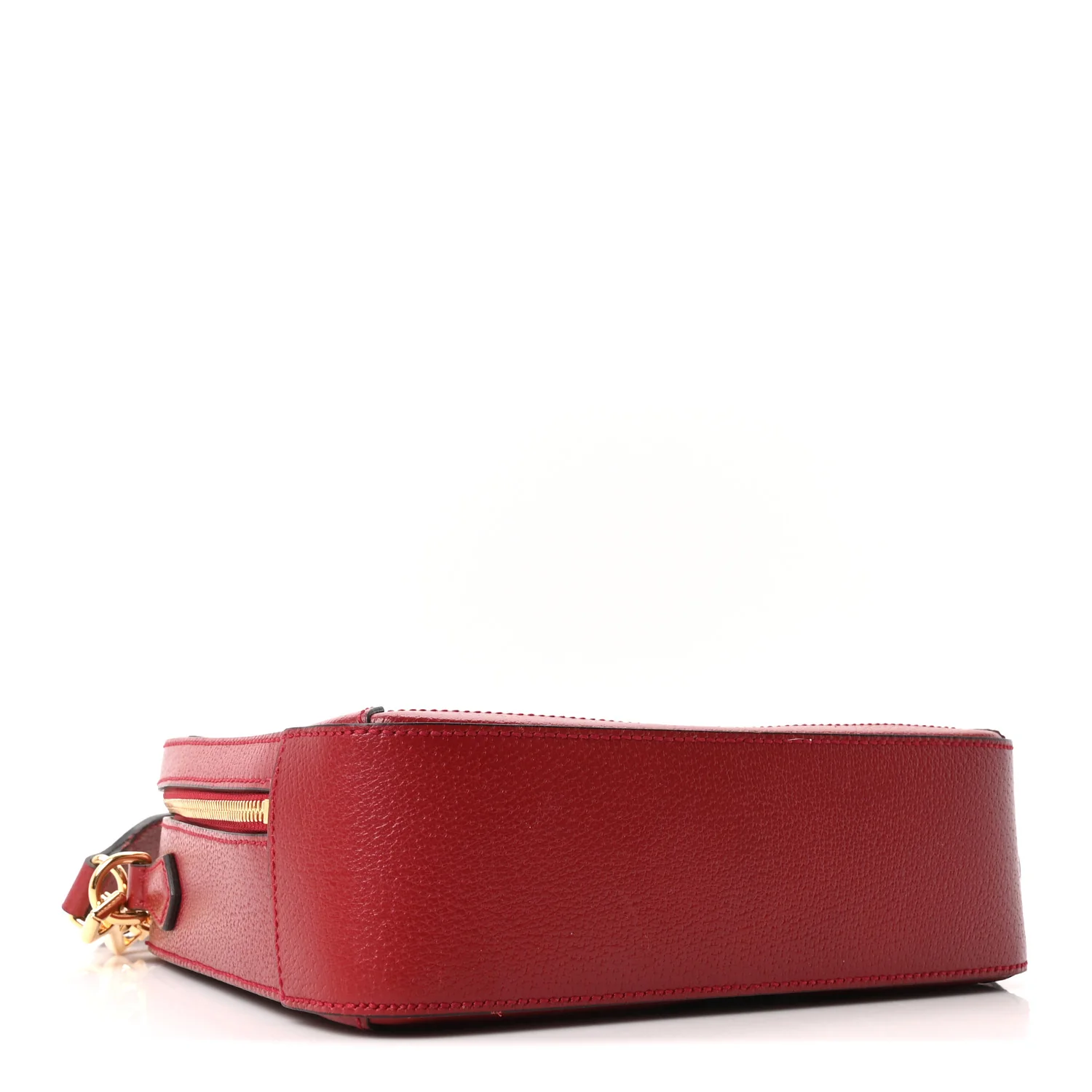GG Supreme Monogram Flora Web Small Ophidia Top Handle Shoulder Bag Hibiscus Red - Image 4