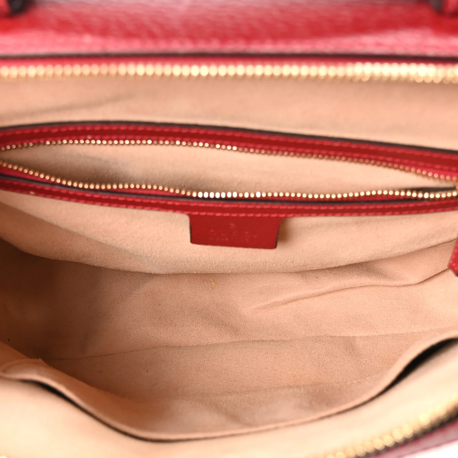GG Supreme Monogram Flora Web Small Ophidia Top Handle Shoulder Bag Hibiscus Red - Image 5