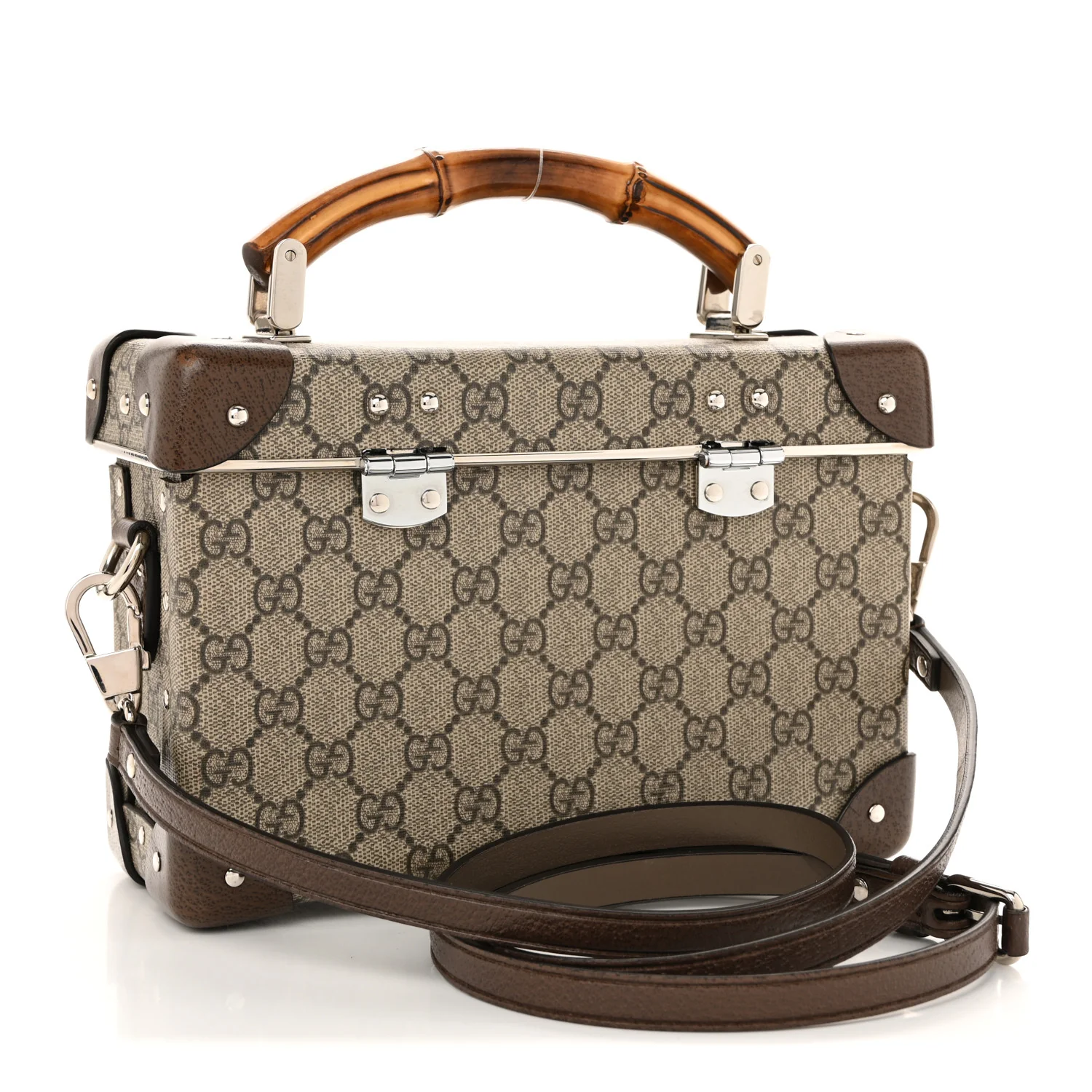 GG Supreme Monogram Globe-Trotter Beauty Case Brown - Image 3