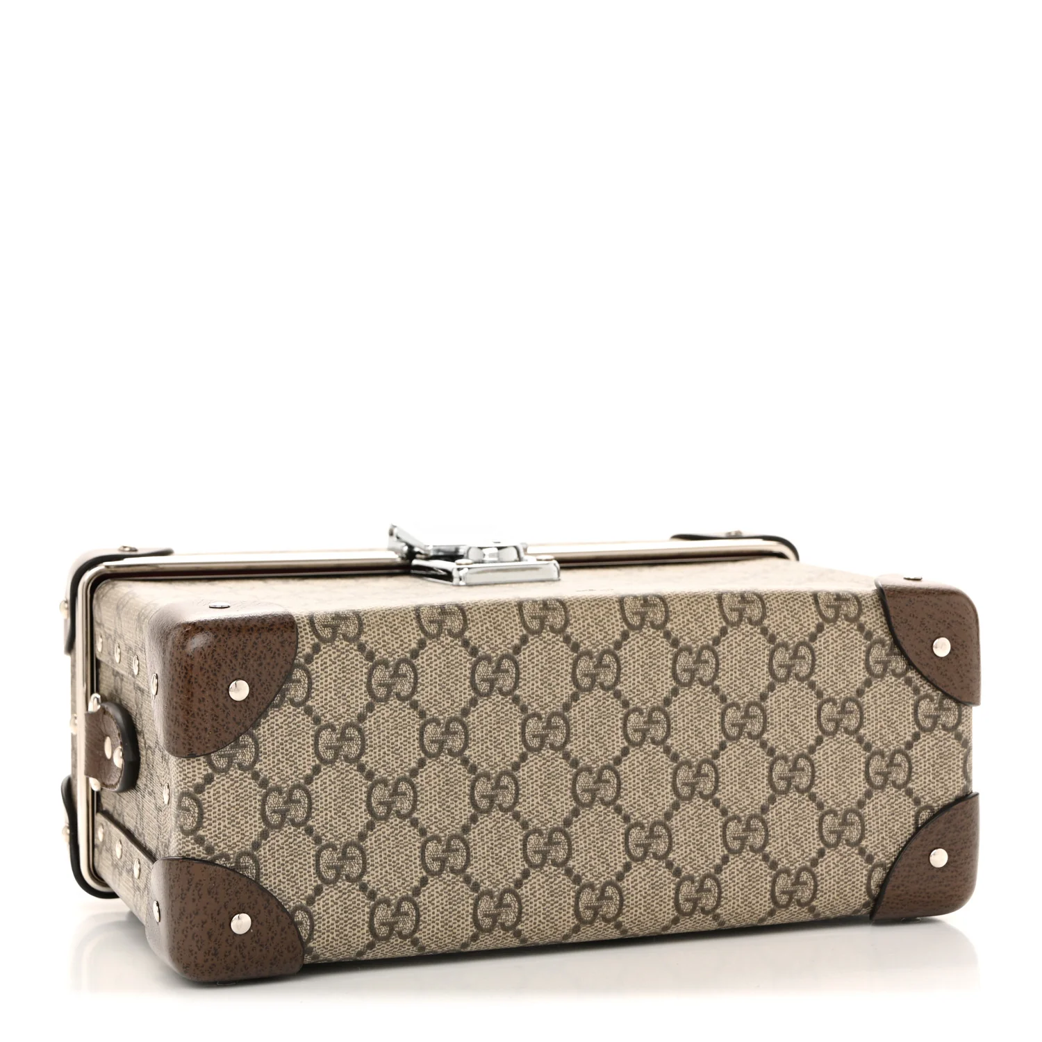 GG Supreme Monogram Globe-Trotter Beauty Case Brown - Image 4
