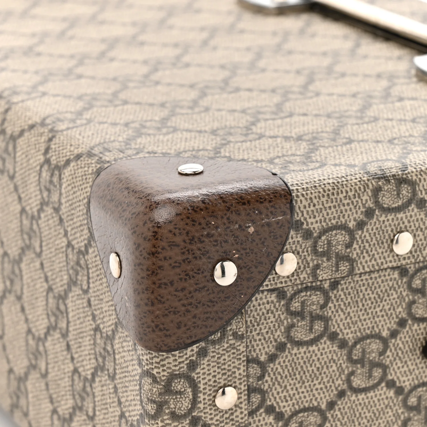 GG Supreme Monogram Globe-Trotter Beauty Case Brown - Image 13