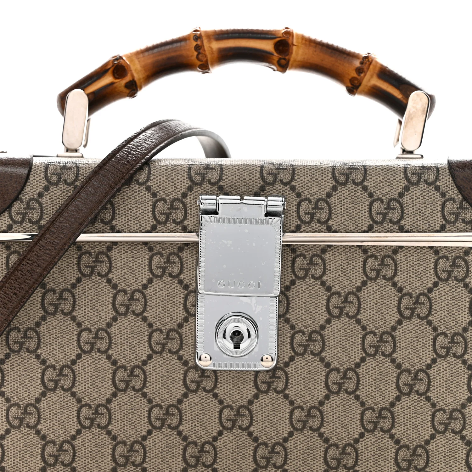 GG Supreme Monogram Globe-Trotter Beauty Case Brown - Image 8