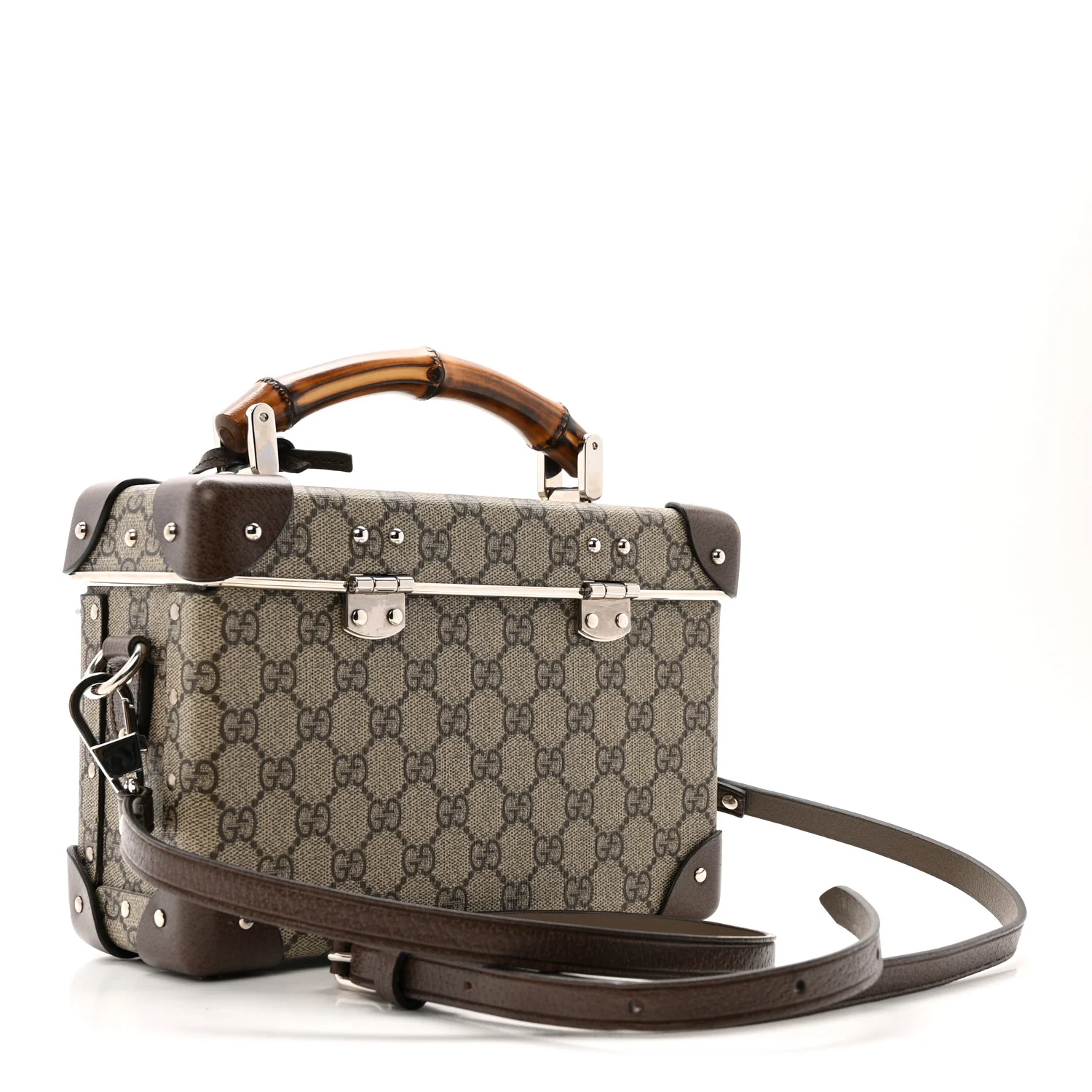 GG Supreme Monogram Globe-Trotter Beauty Case Brown - Image 3