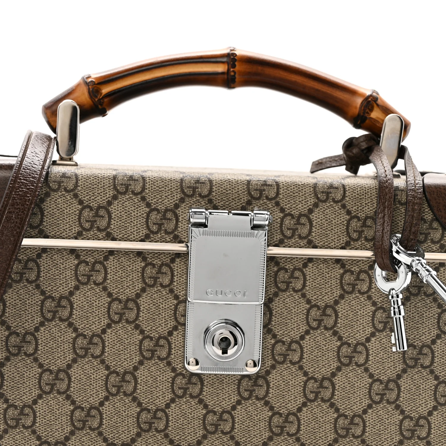 GG Supreme Monogram Globe-Trotter Beauty Case Brown - Image 8