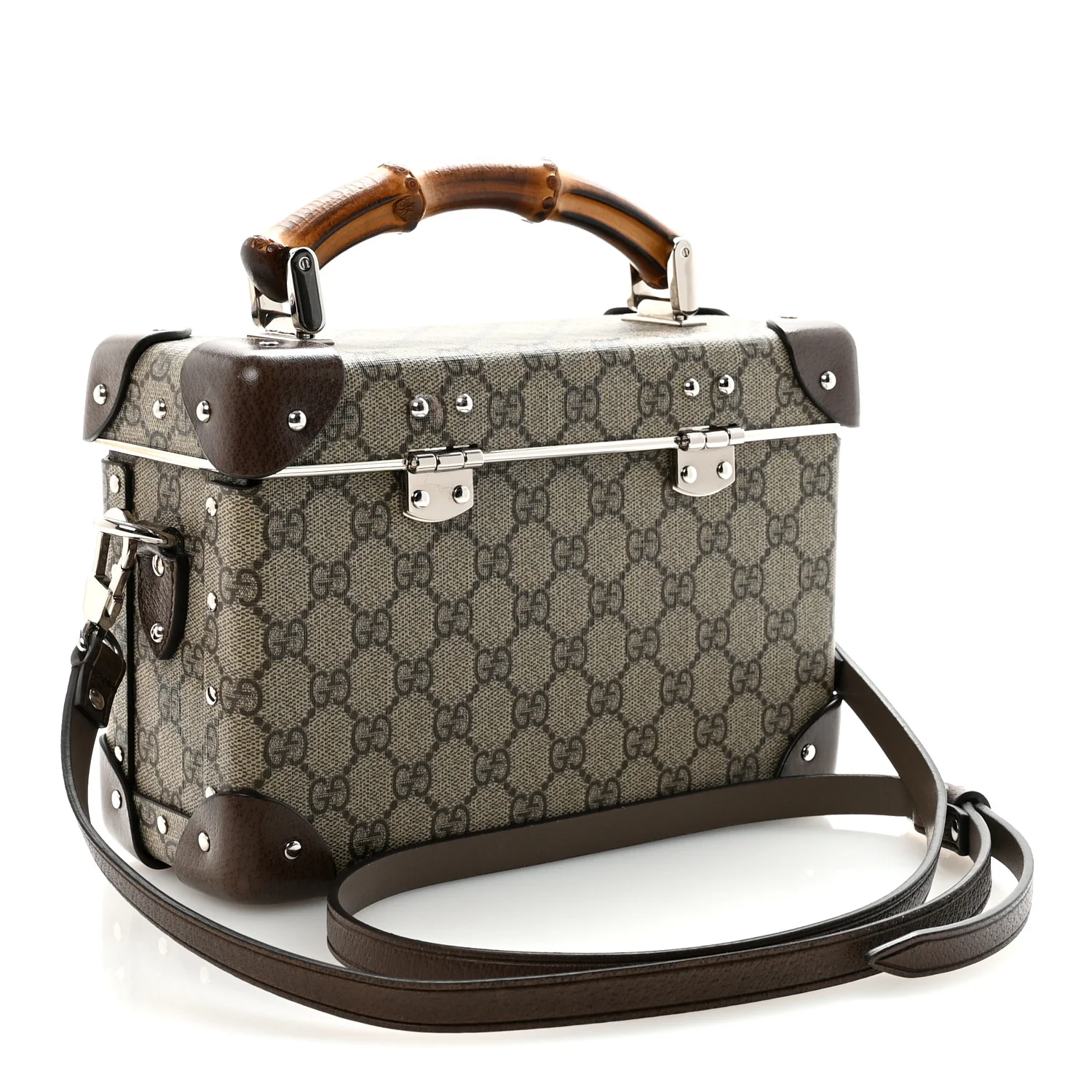 GG Supreme Monogram Globe-Trotter Beauty Case Brown - Image 3