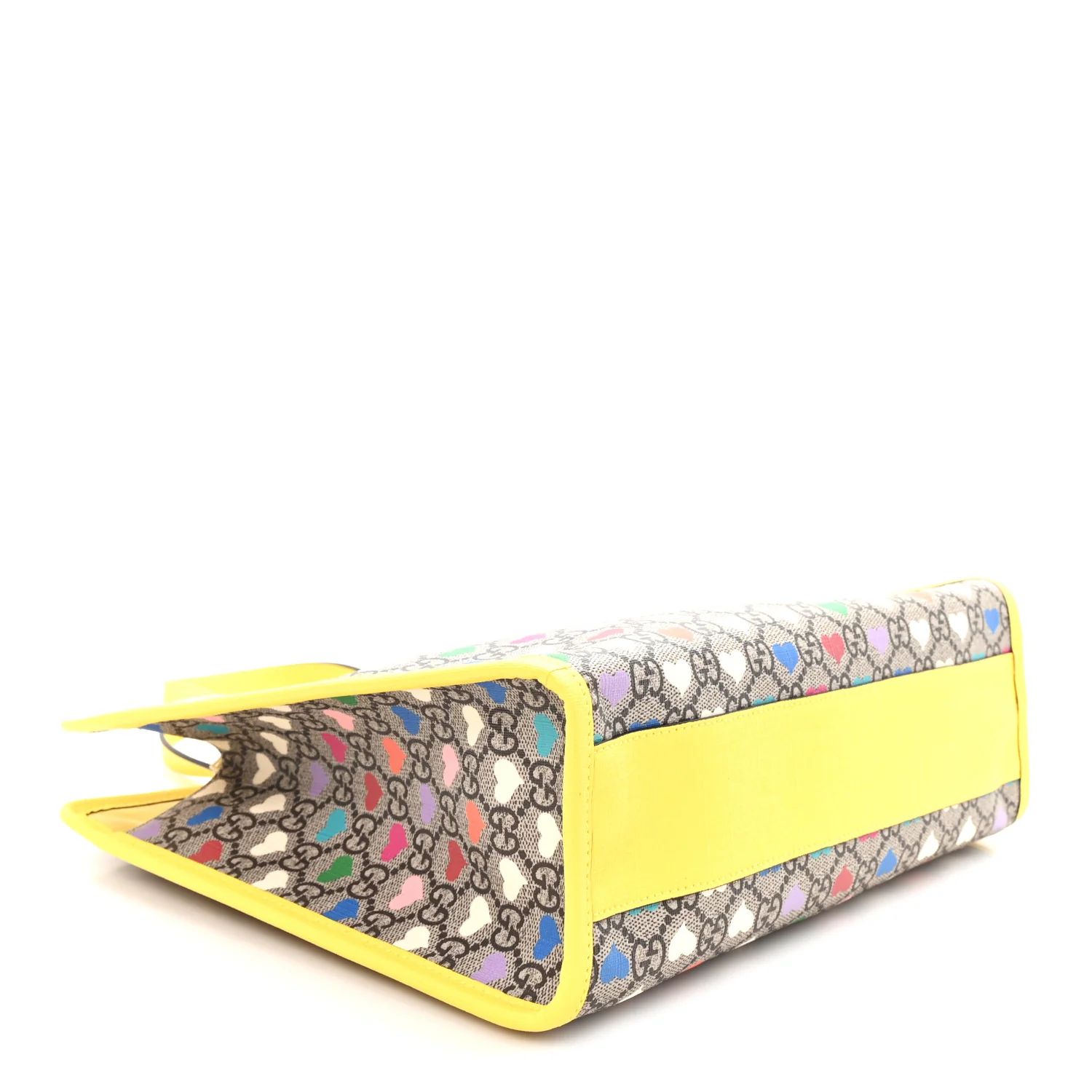 GG Supreme Monogram Hearts Childrens Tote Beige Ebony Multicolor Freesia - Image 4
