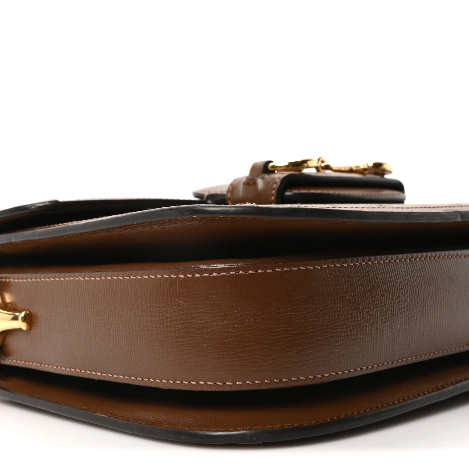 GG Supreme Monogram Horsebit 1955 Shoulder Bag Beige Brown Sugar - Image 9