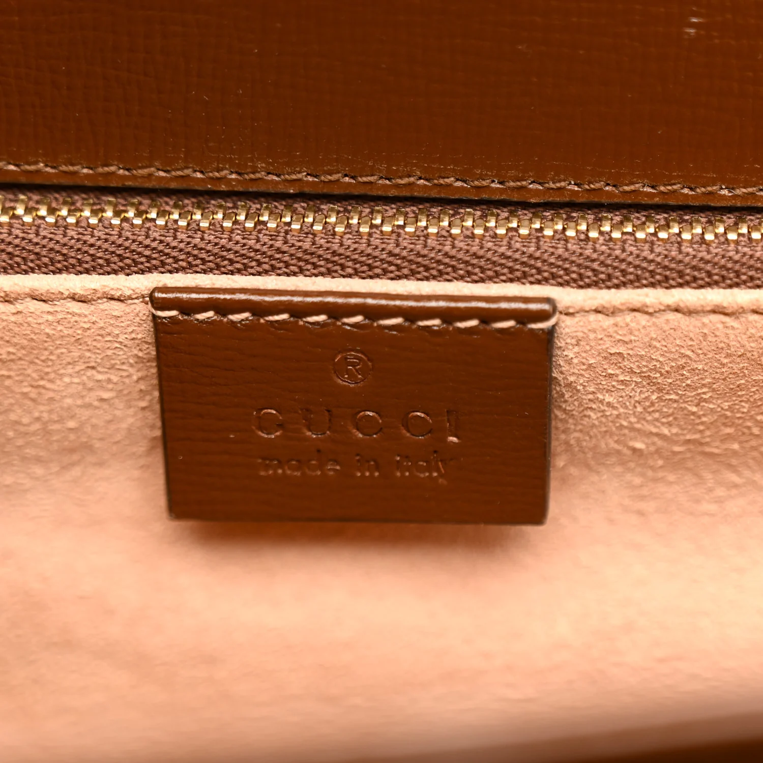 GG Supreme Monogram Horsebit 1955 Shoulder Bag Beige Brown Sugar - Image 6