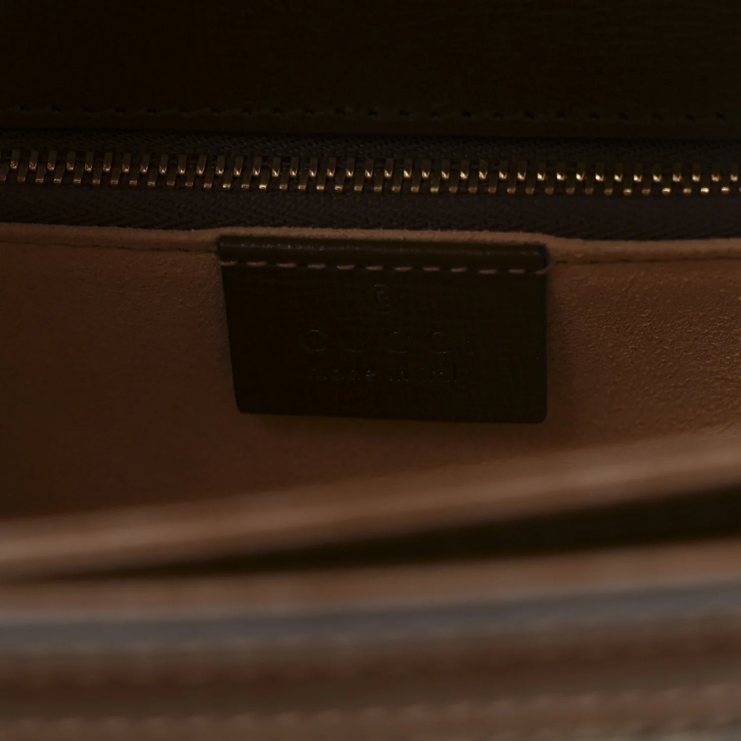 GG Supreme Monogram Horsebit 1955 Shoulder Bag Beige Brown Sugar - Image 6