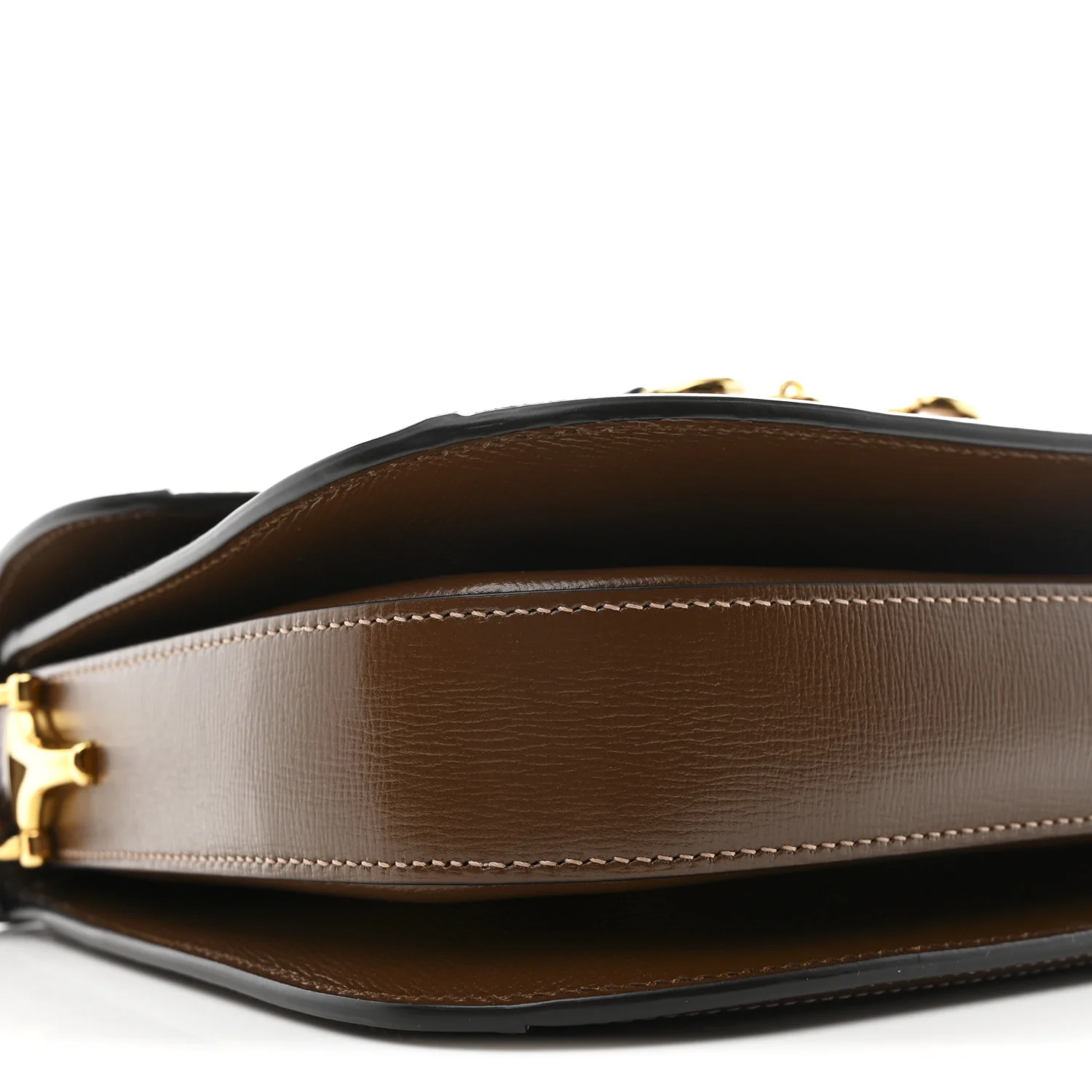 GG Supreme Monogram Horsebit 1955 Shoulder Bag Beige Brown Sugar - Image 9